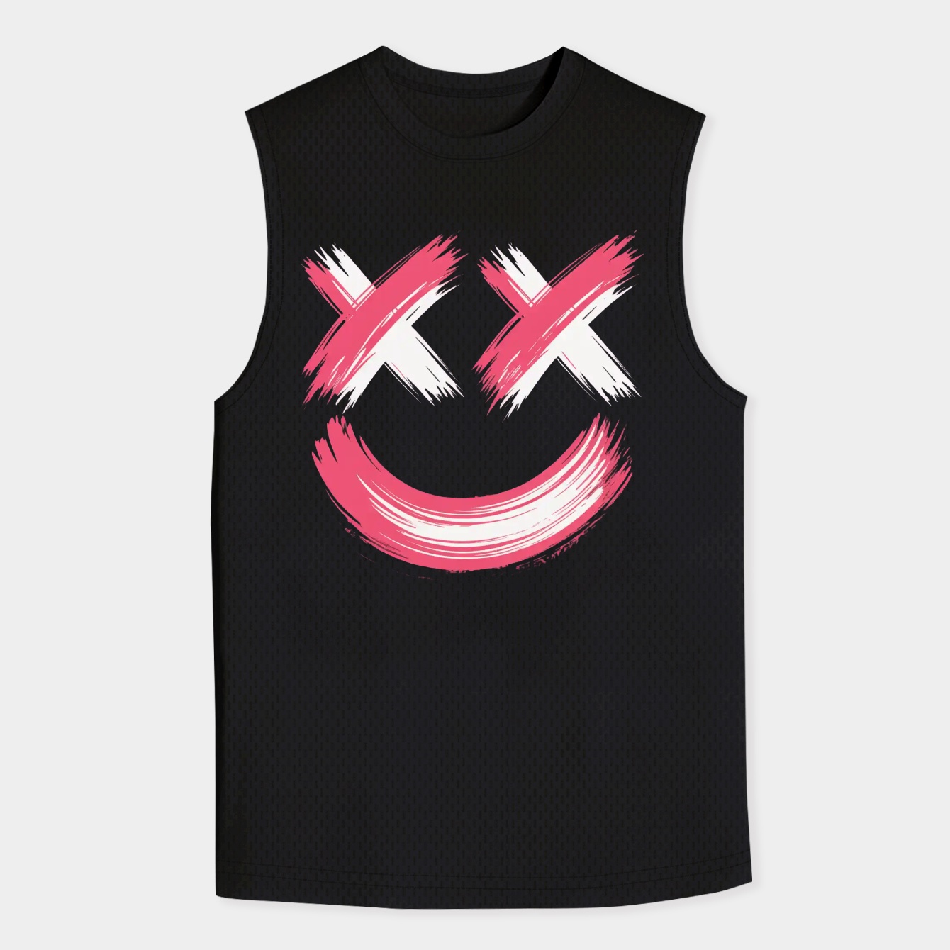 x eyes pink and white Men's Big & Tall Tank Top
