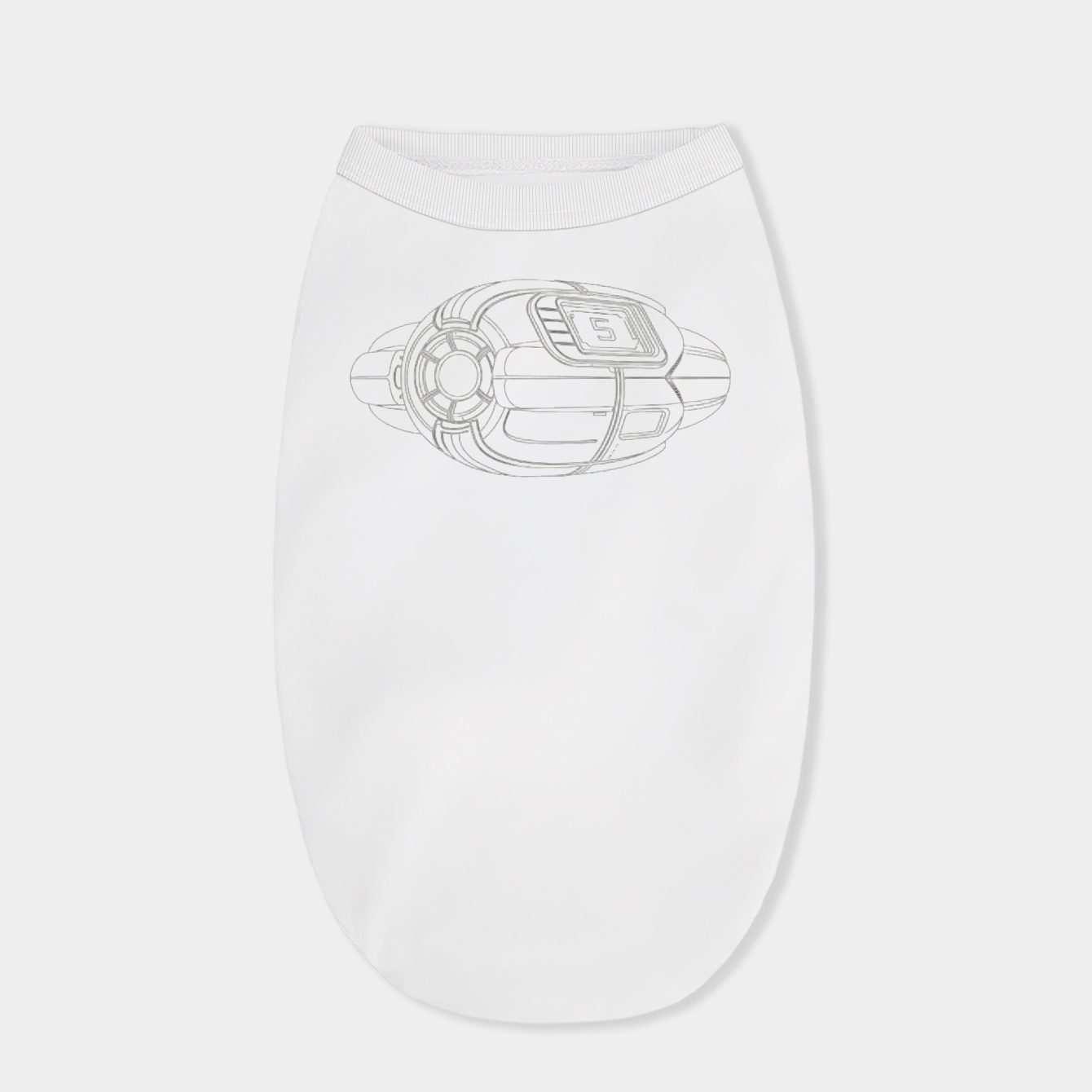 Sci-fi Escape Pod Design Dog Shirt