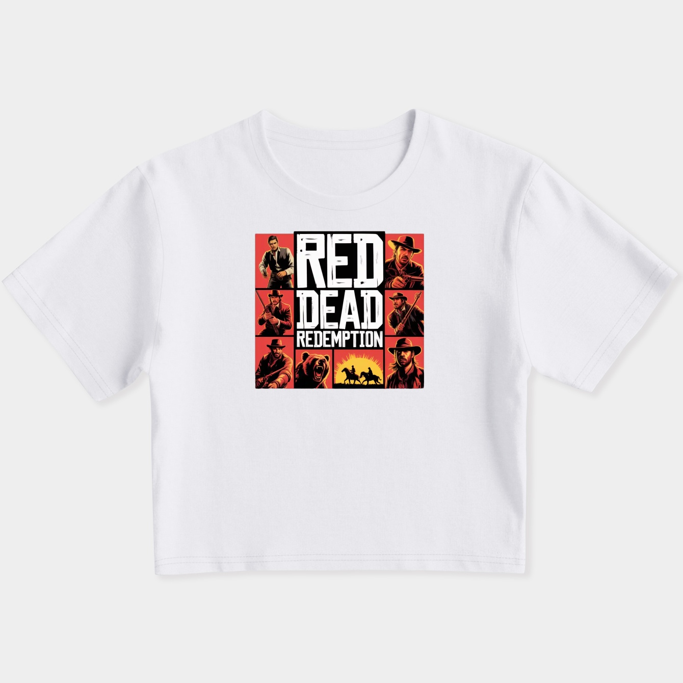 Red Theft Redemption Women's Slim Fit Baby Tee