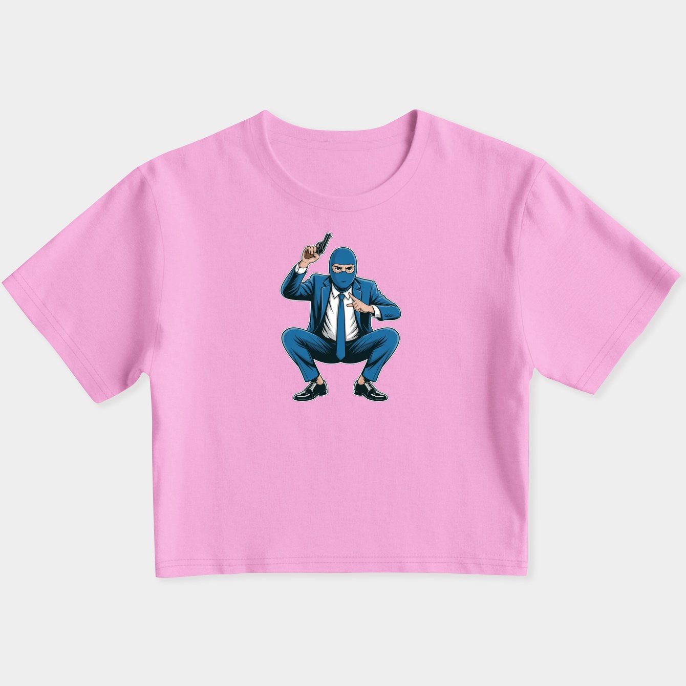 The Spycrab (BLU) Women's Slim Fit Baby Tee