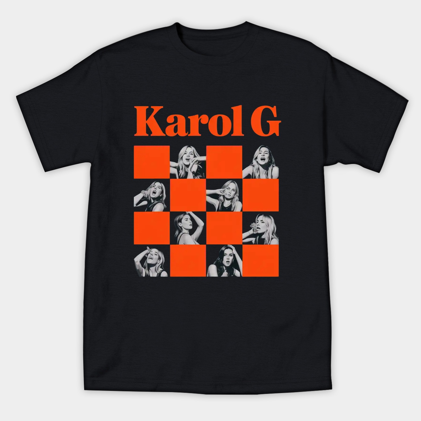 Orange Frame Urban Singer Women's Athletic Performance T-Shirt