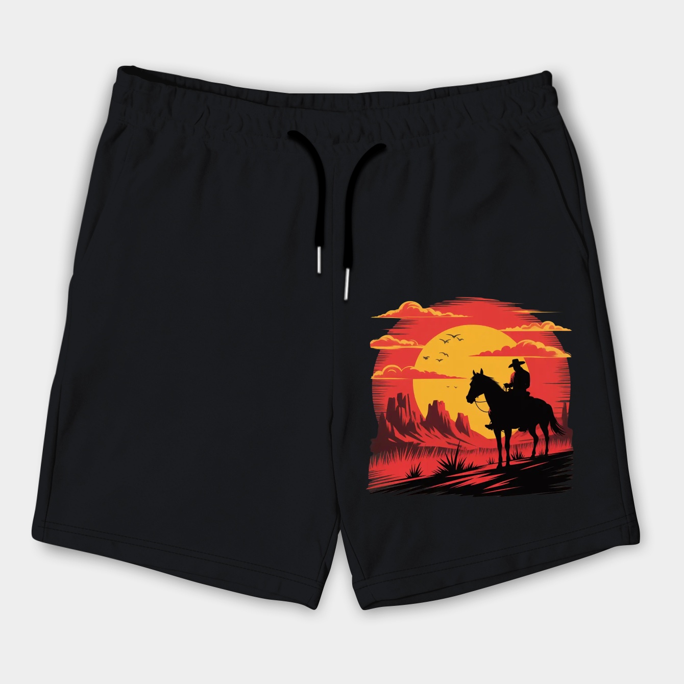 Red-Logo Poster Men's Shorts