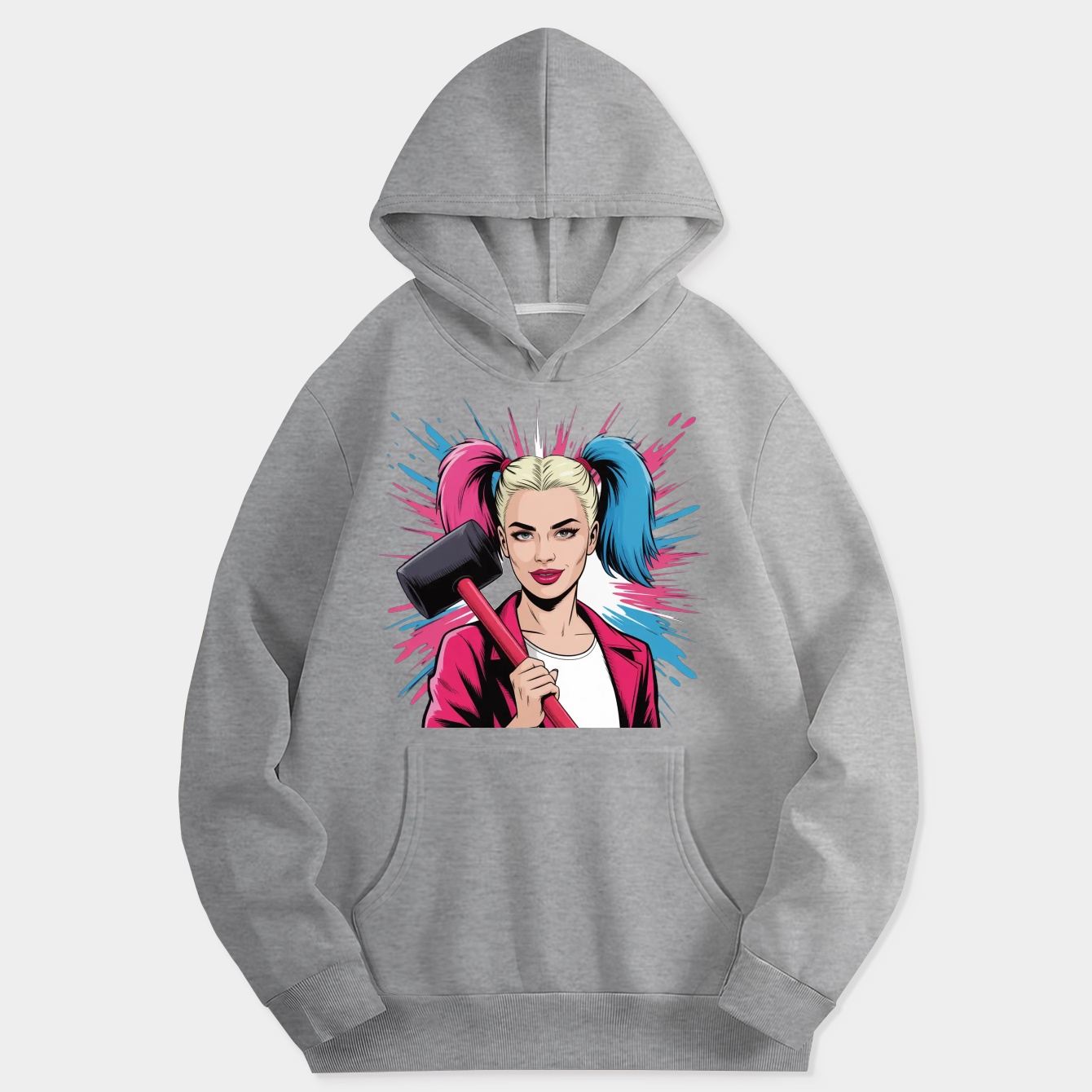 harley quinn colorful splash