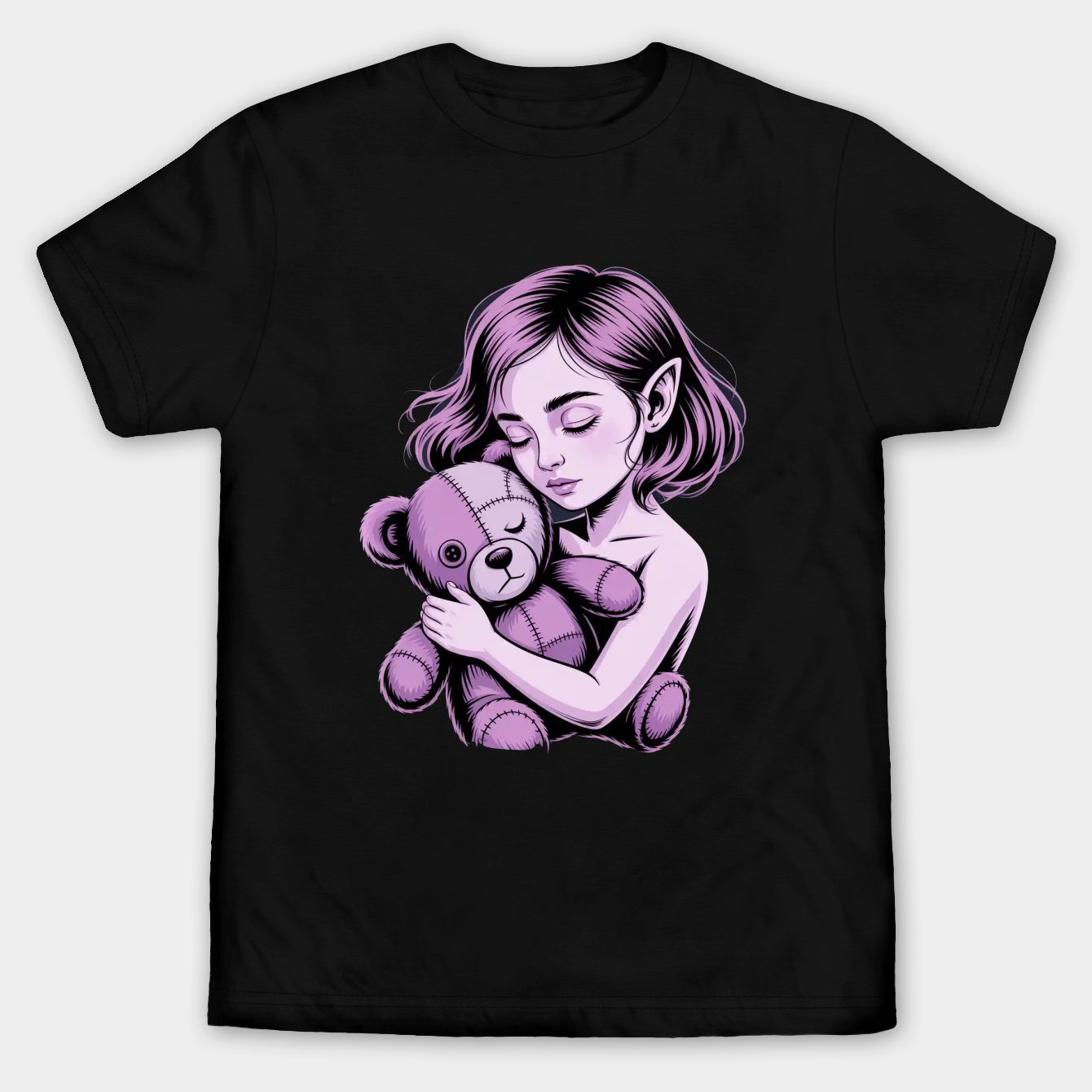 Young Vampire Queen Men's Big & Tall T-shirt