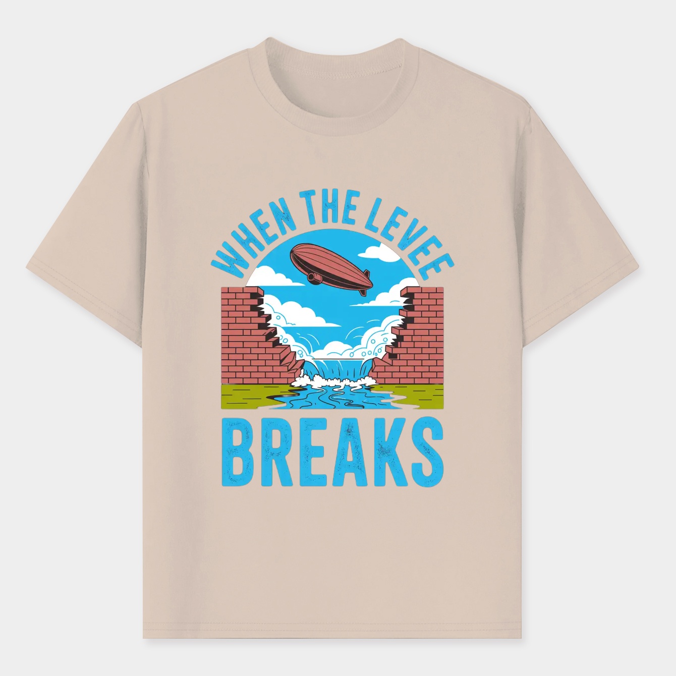 When The Levee Breaks Men's T-Shirt