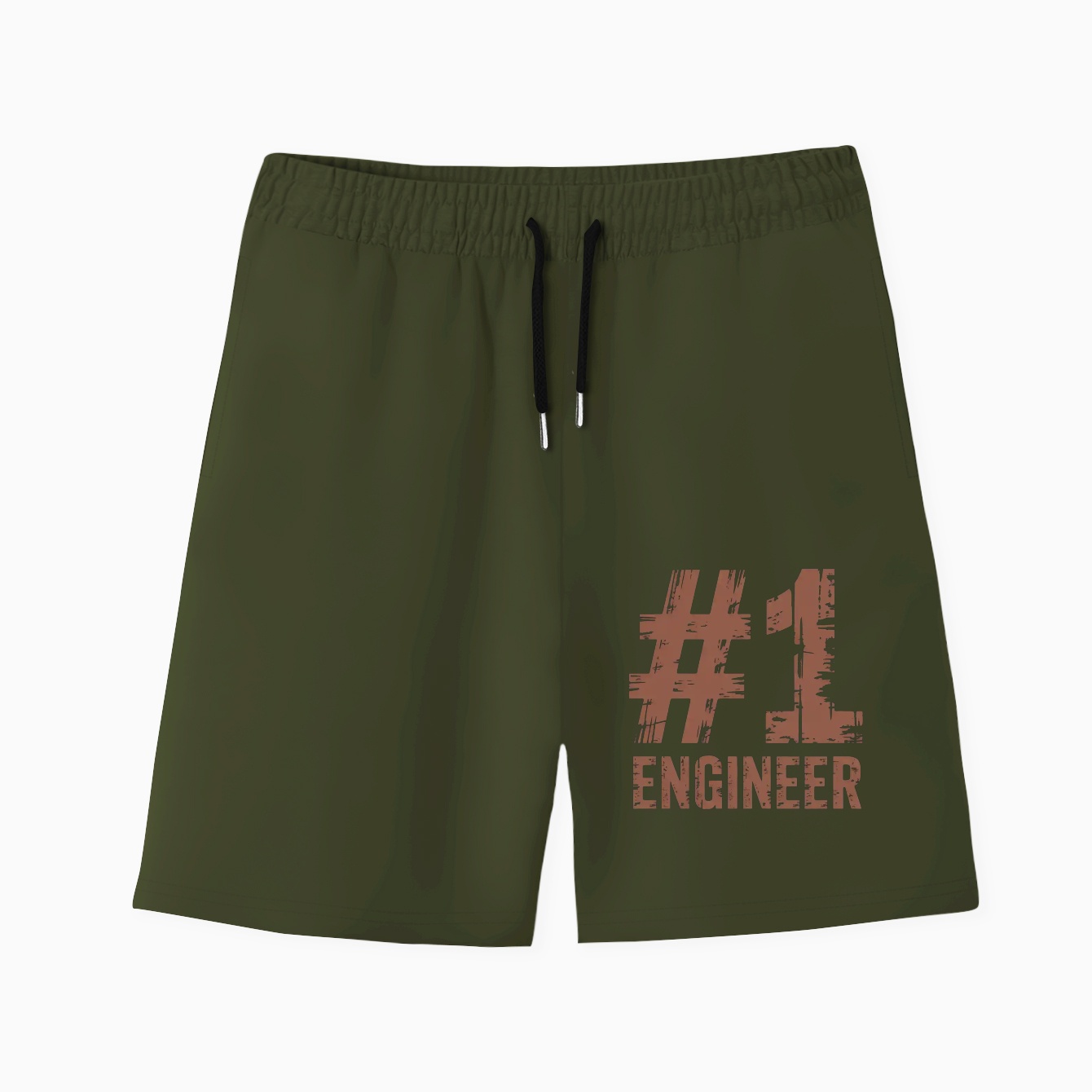 Engineer Mug Design Men's Quick-Dry Athletic Shorts