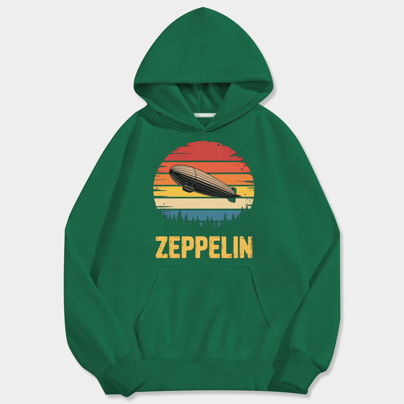 Zep's Timeless Echo Men's Big & Tall Hoodie