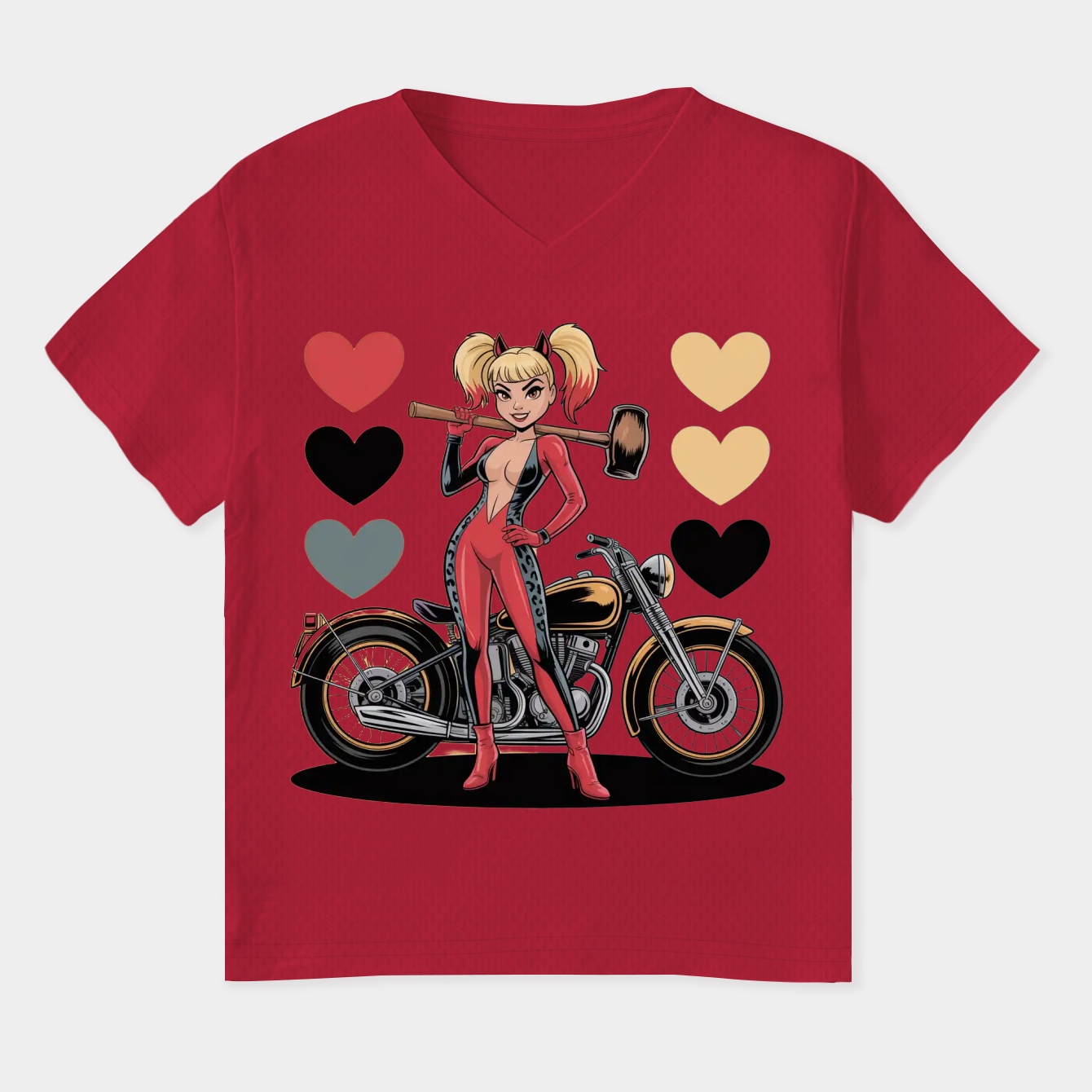 Harley The Leopard Women's Plus Size V-Neck T-Shirt