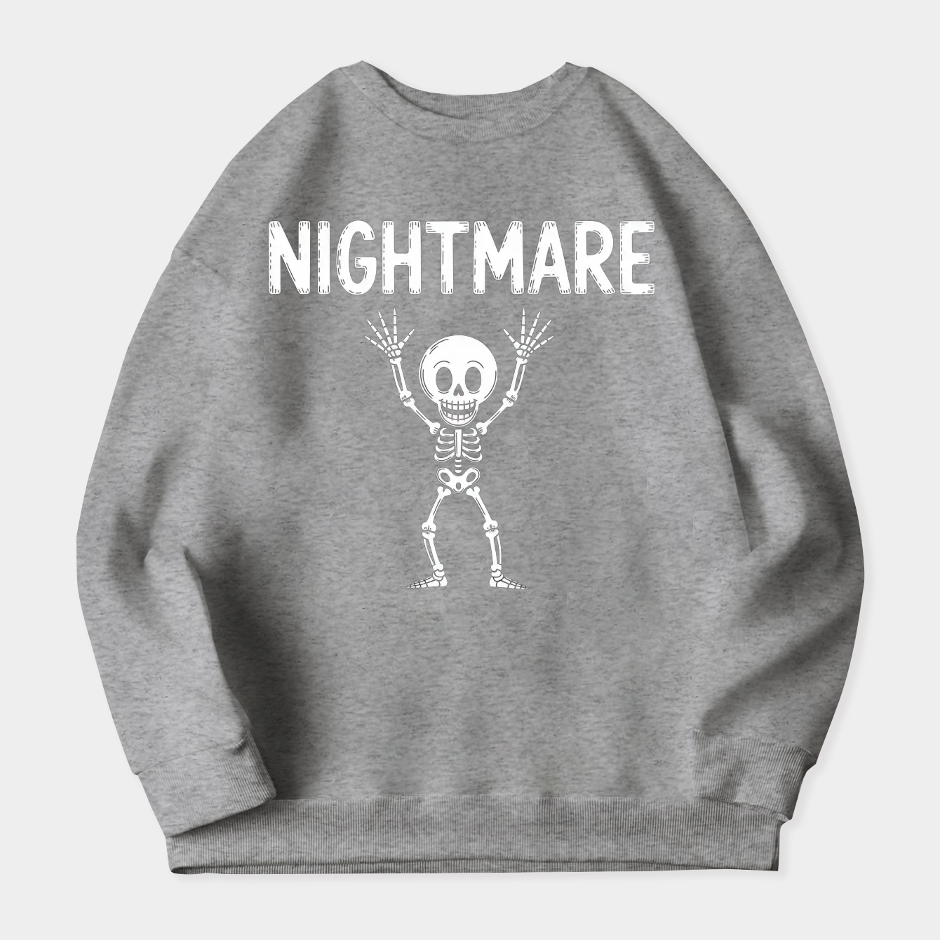 Nightmare Dancing Skeleton Women's Crewneck Sweatshirt