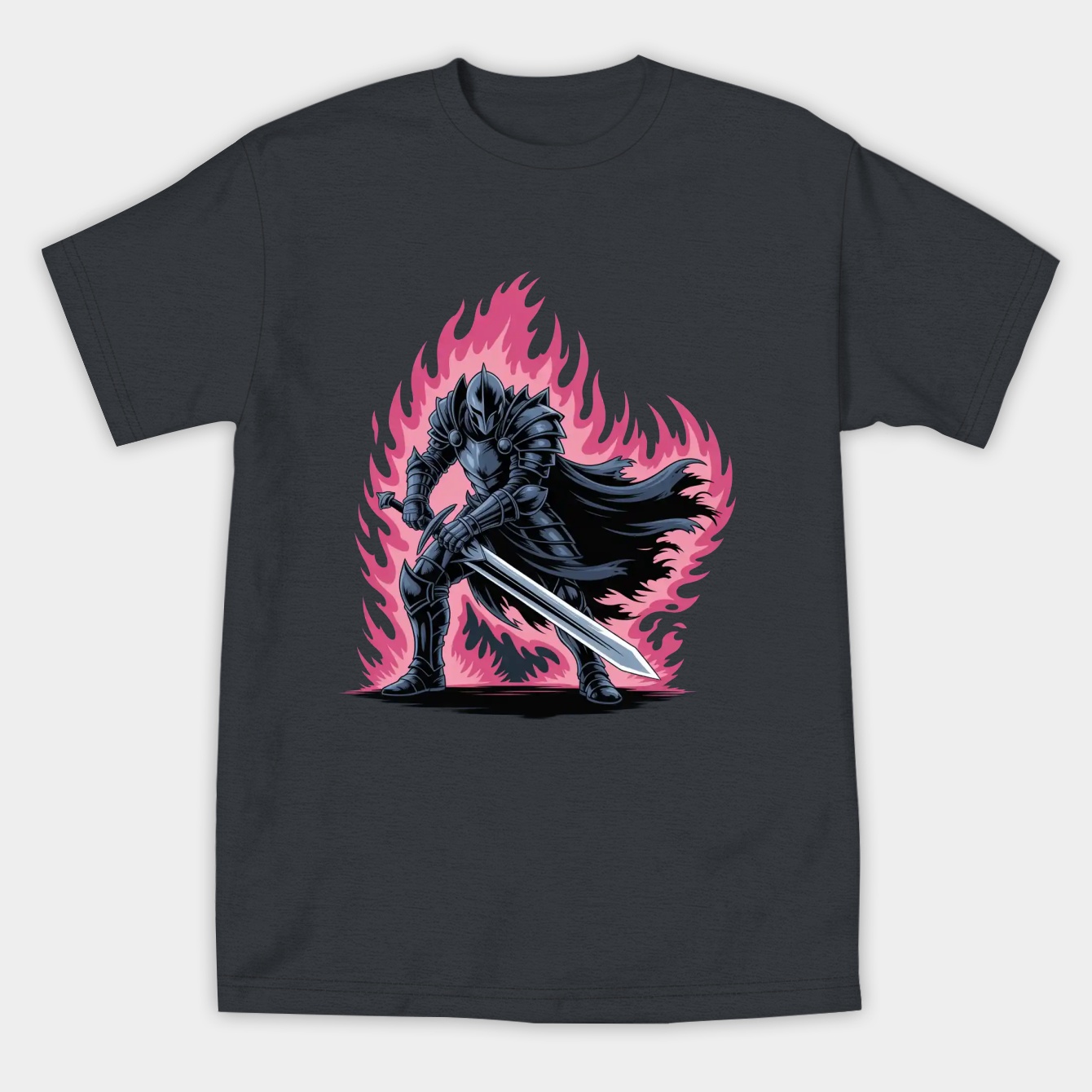 dark soul shadow flame Women's Athletic Performance T-Shirt