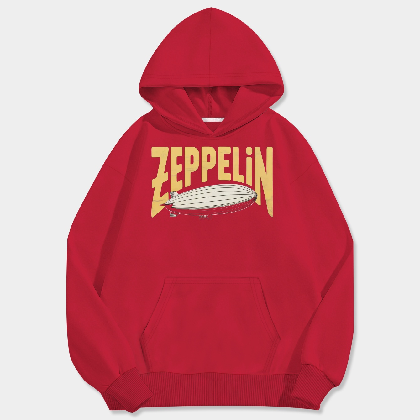 Zeppelin - Yellow Version Men's Big & Tall Hoodie