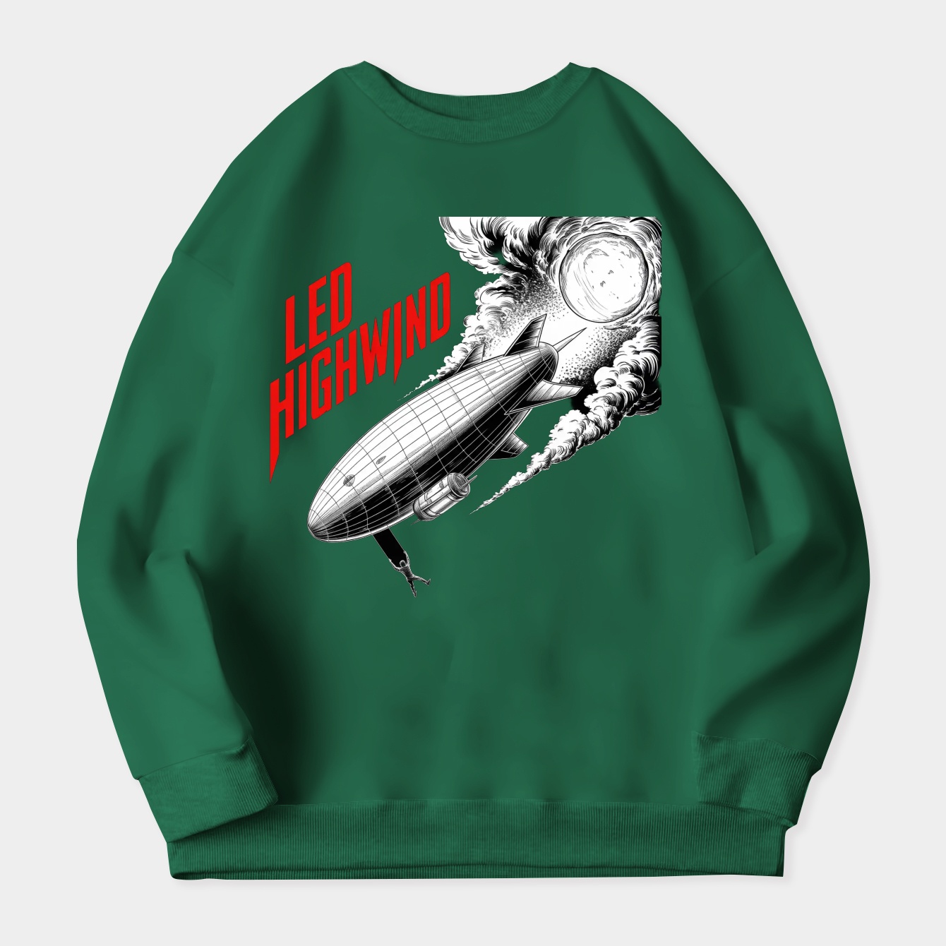 LED HIGHWIND Transparent Women's Plus Size Sweatshirt