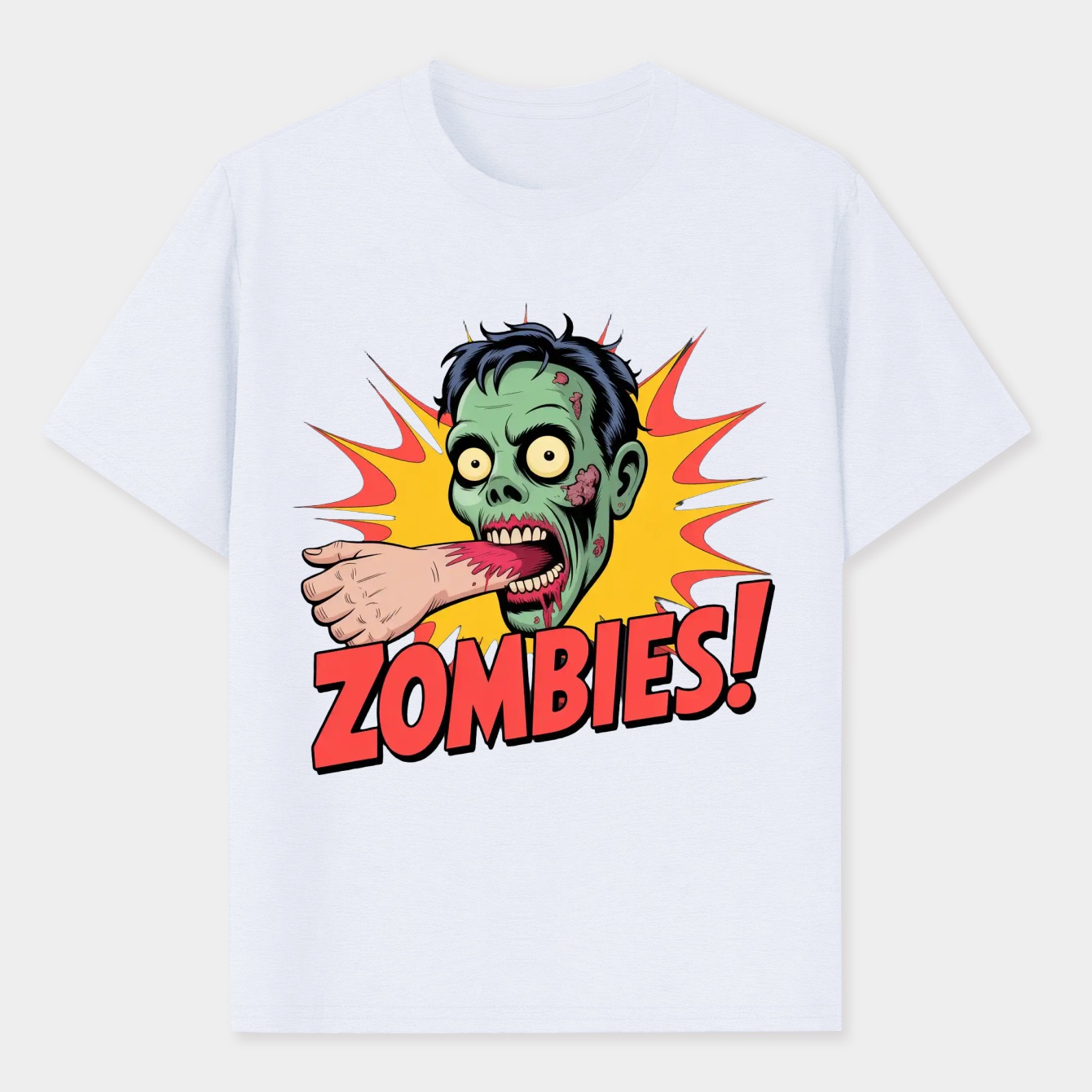 Zombies! Attack Scene Men's Performance Athletic T-Shirt
