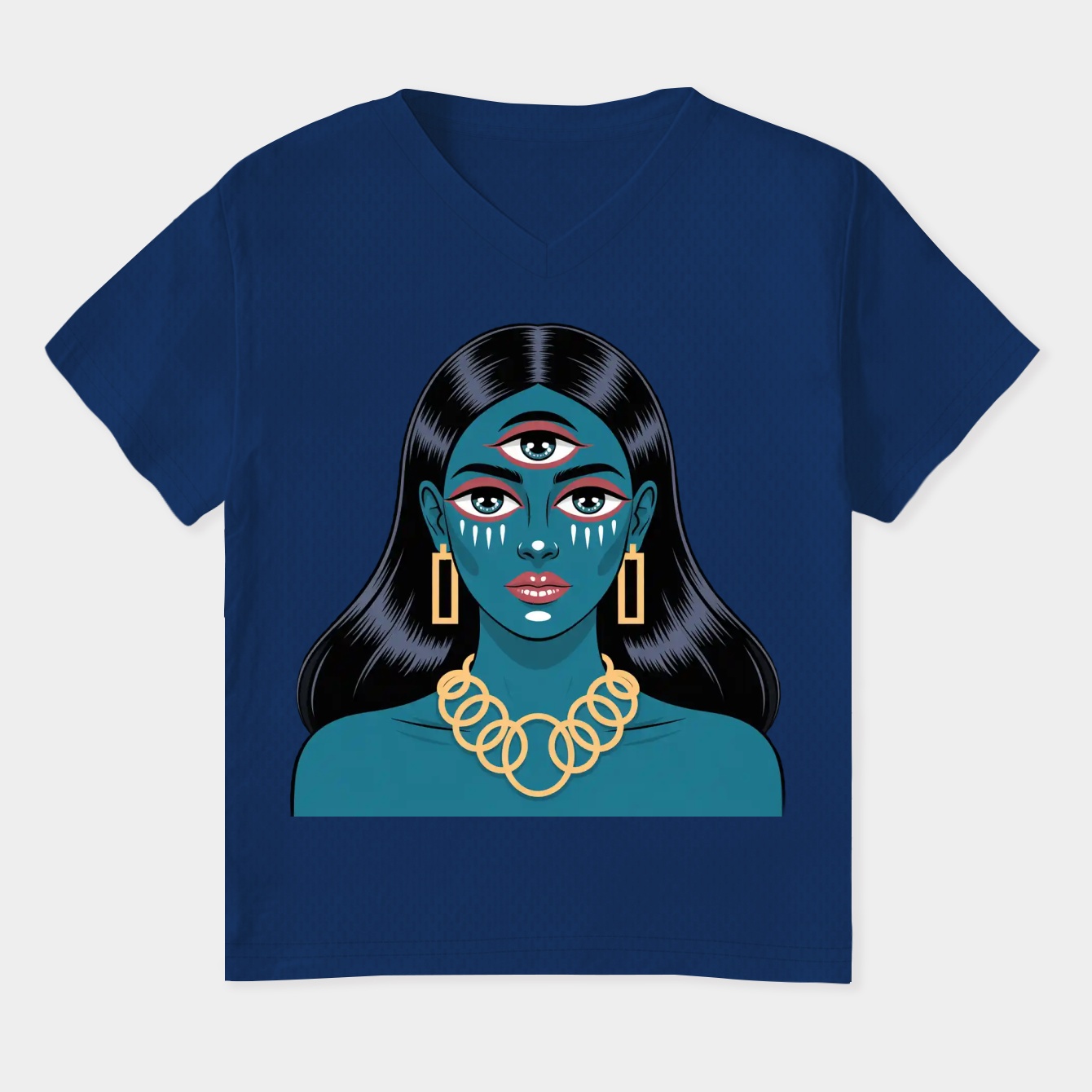 MALU Women's Plus Size V-Neck T-Shirt