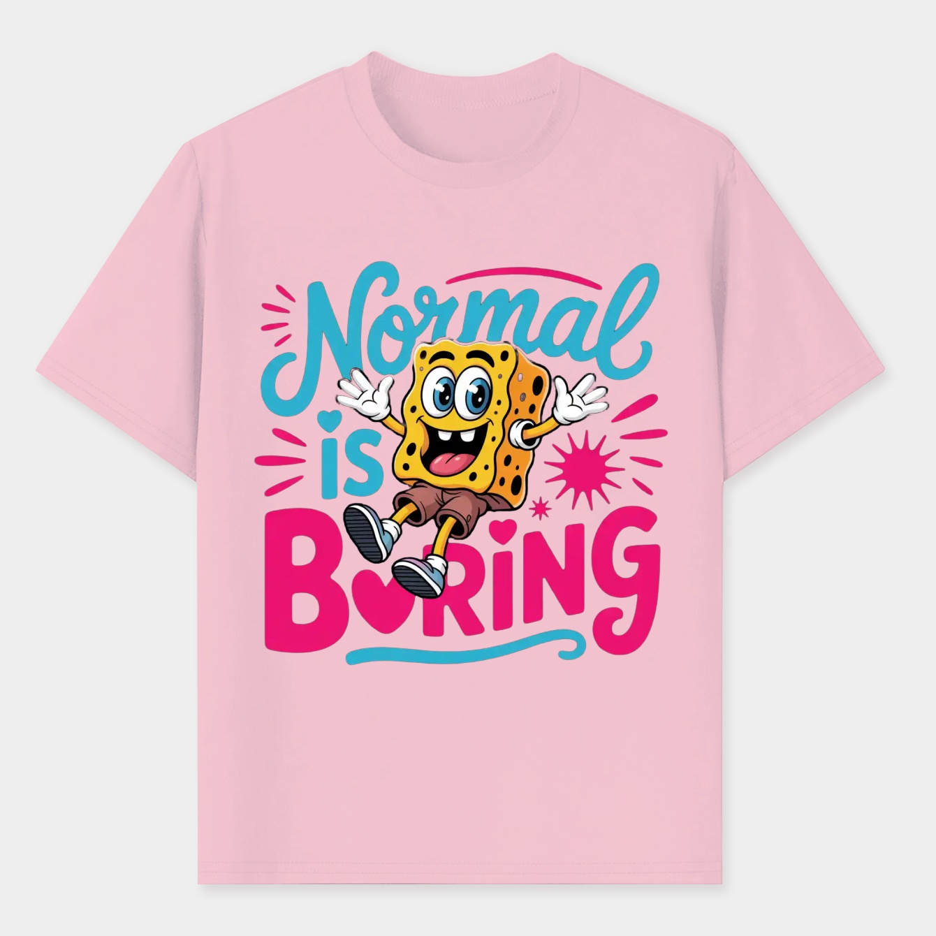 SpongeBob SquarePants Normal Is Boring Men's T-Shirt