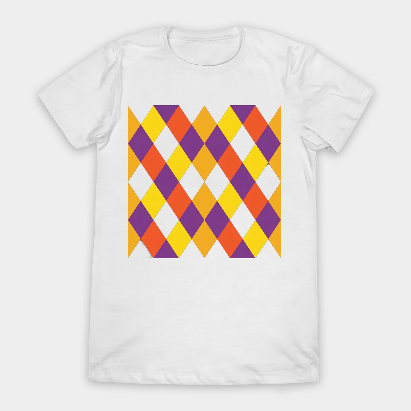 4-Colour Repeating Diamond Pattern 1 Women's T-Shirt