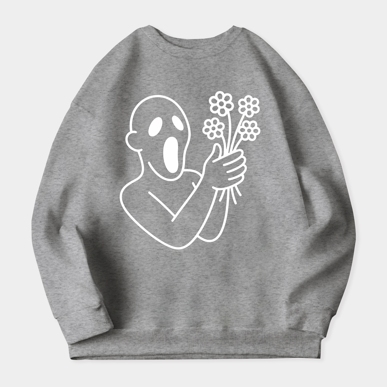Scream Flowers Women's Plus Size Sweatshirt