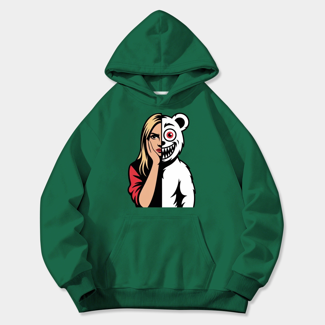 danganronpa split character design Women's Plus Size Hoodie