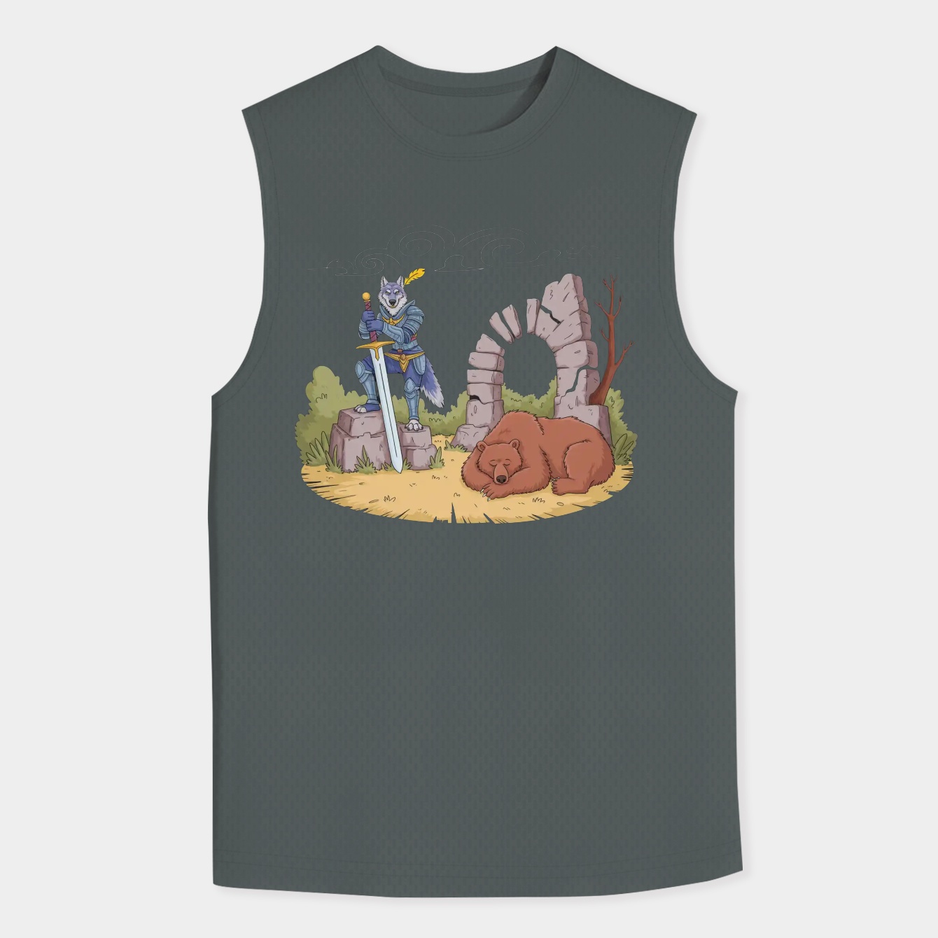 Blaidd The Half Wolf And Bear Men's Tank Top