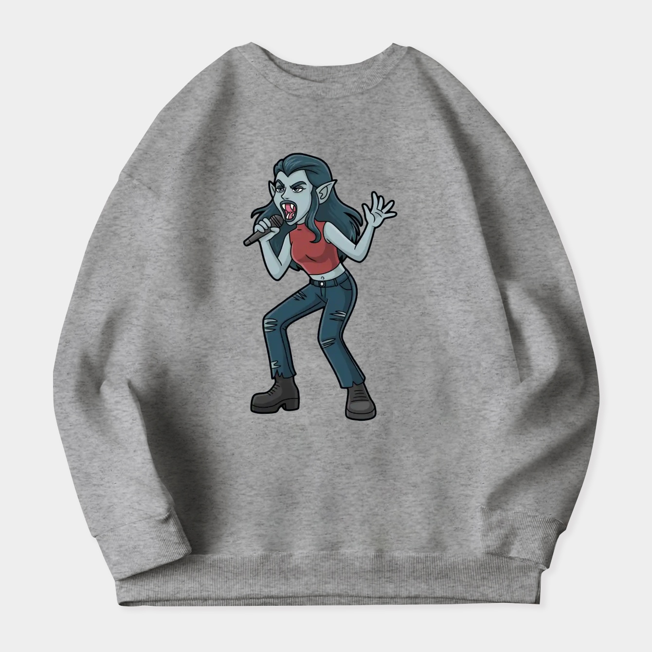Singing vampire Women's Plus Size Sweatshirt