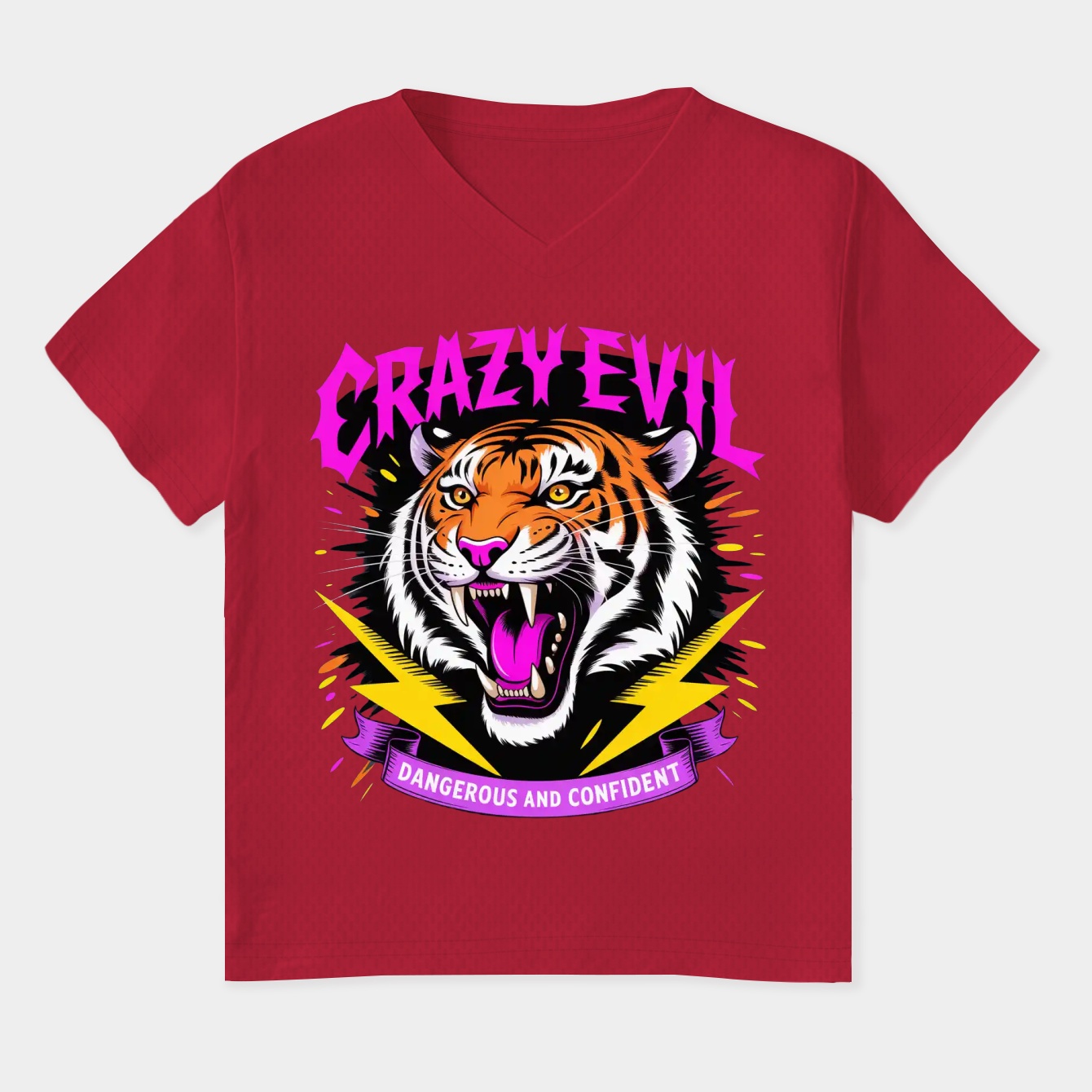 Crazy Evil Women's Plus Size V-Neck T-Shirt