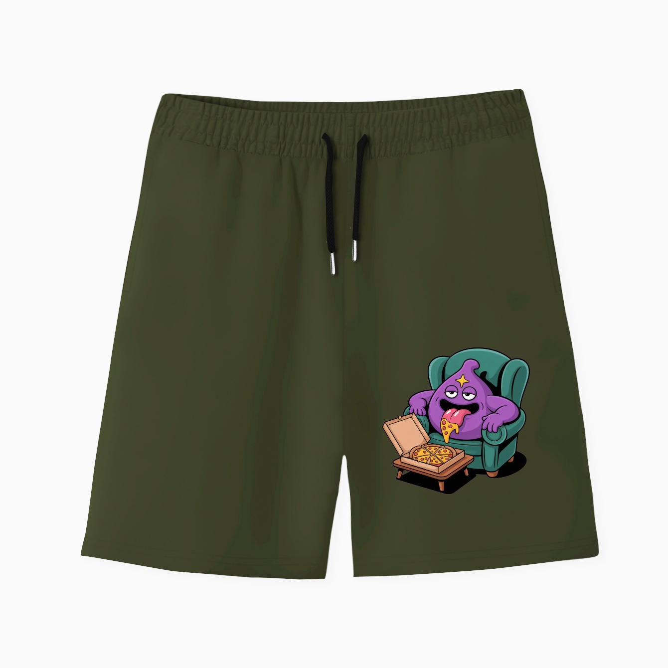 Too Much Pizza Men's Quick-Dry Athletic Shorts