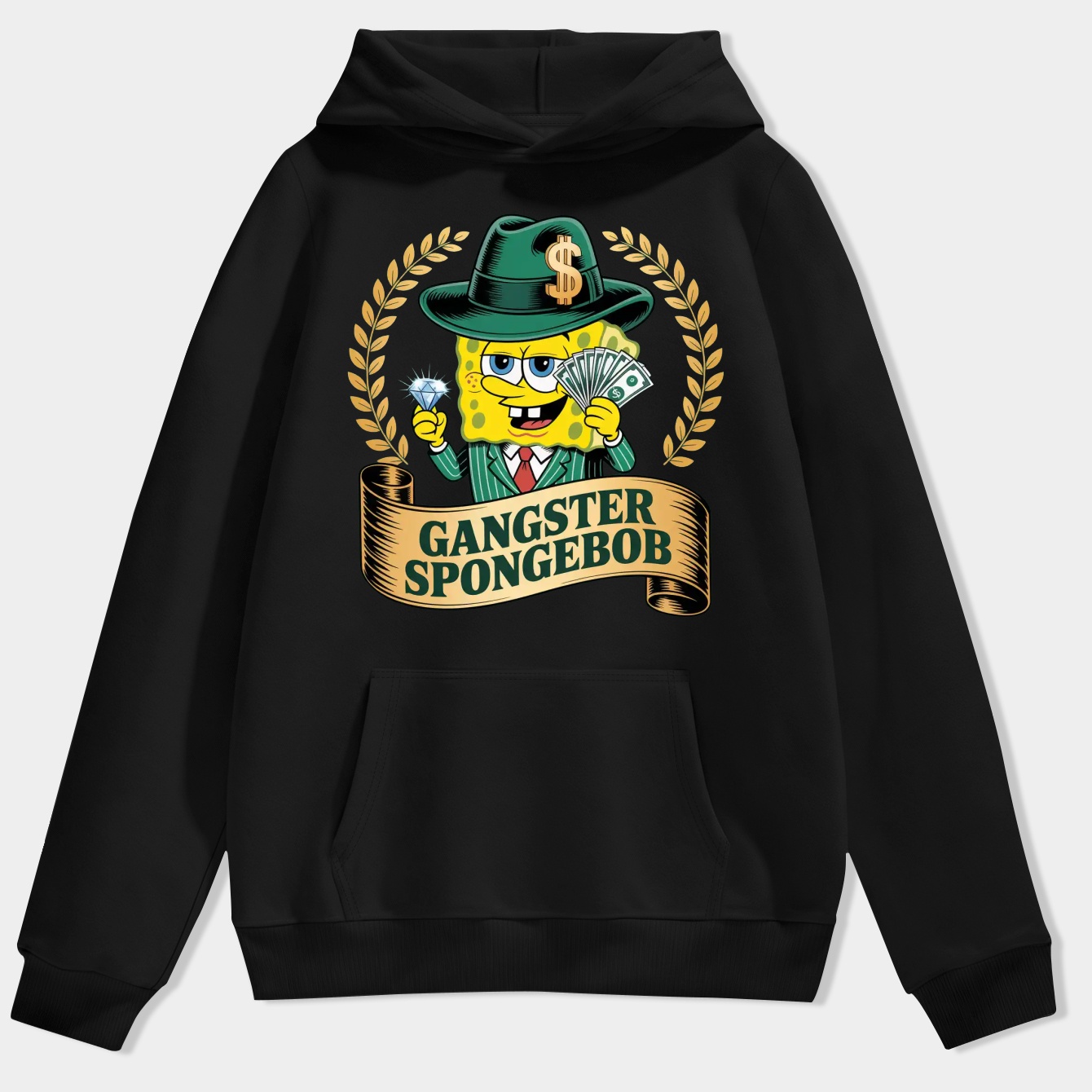 gangster spongebob Men's Hoodie