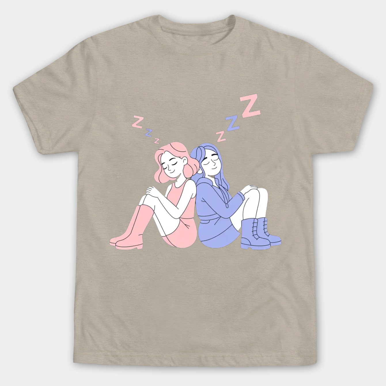 Bubbline - Nap Time Men's Big & Tall T-shirt