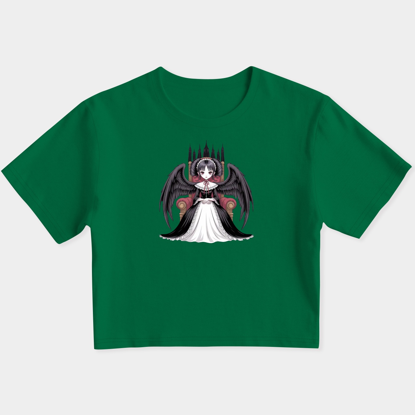 Celestia Ludenberg Danganronpa Elegant Gothic Black Winged Throne Anime Girl Presence