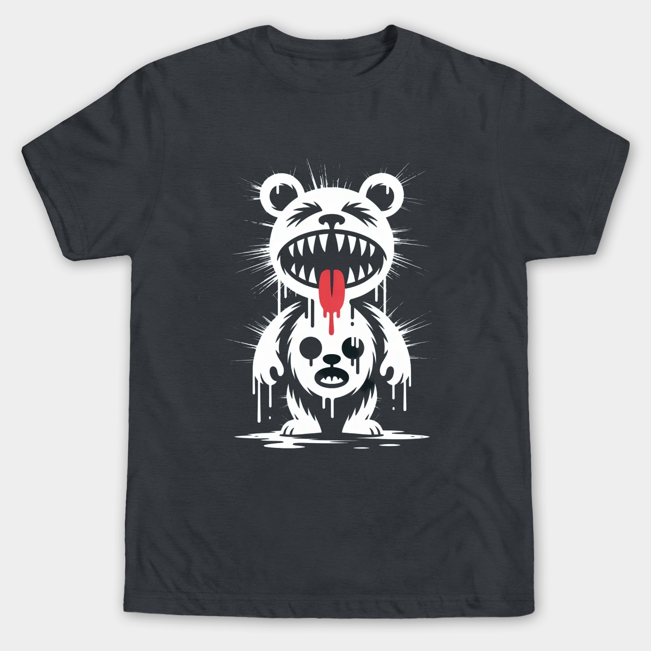 Painted Monokuma Men's Big & Tall T-shirt