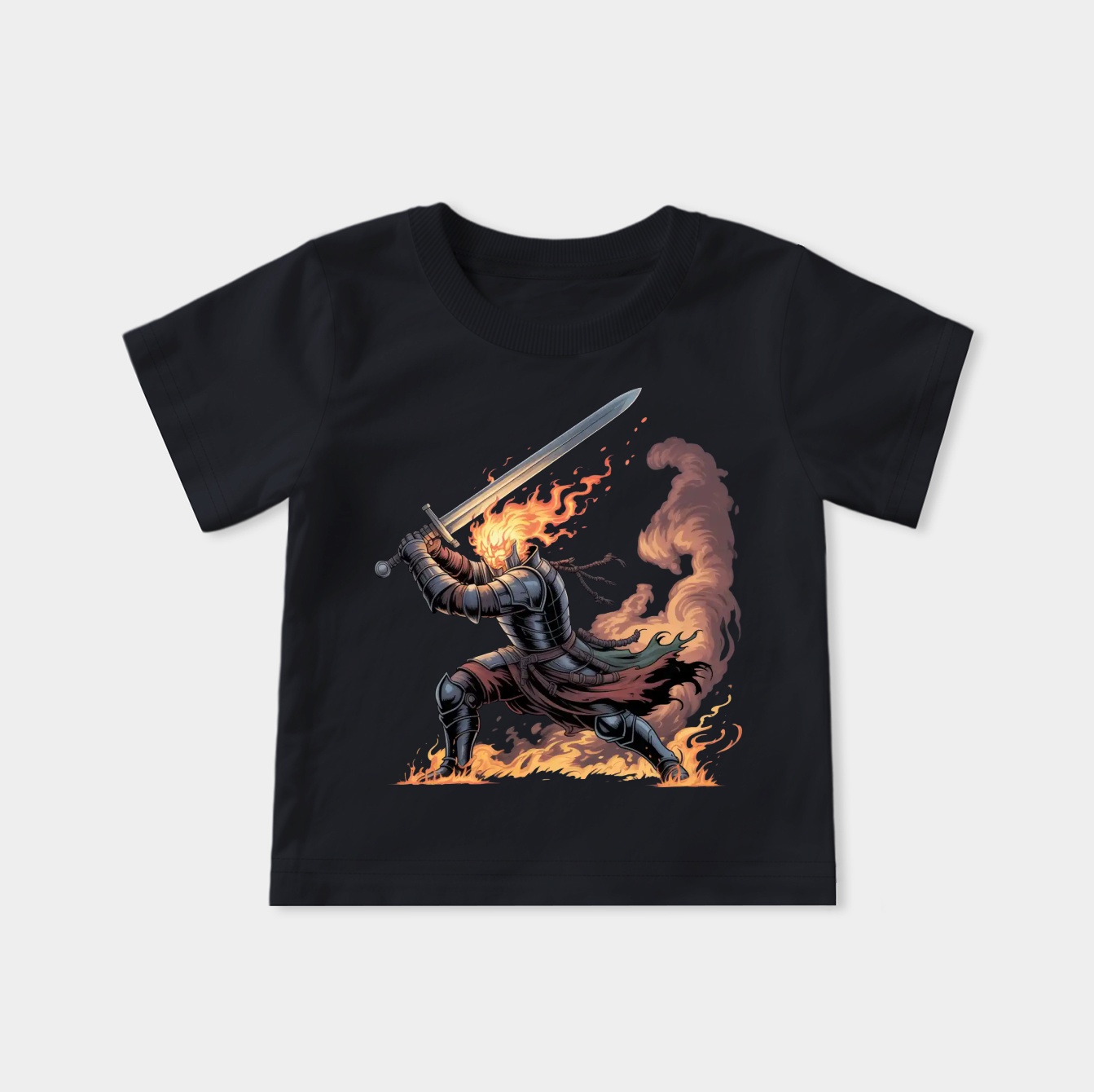 dark souls warrior flame Youth Classic T-Shirt