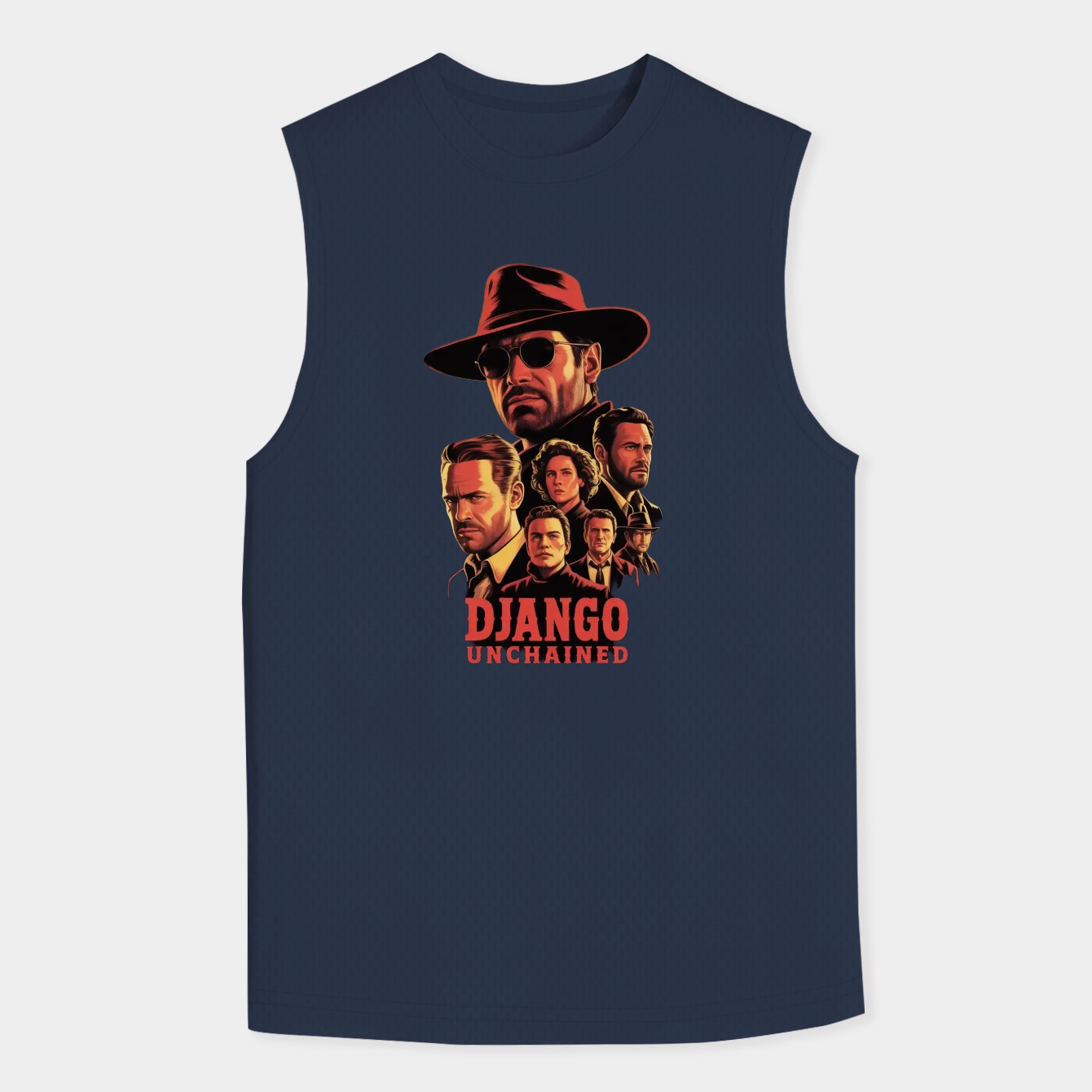 Red Dead Django Unchained Men's Big & Tall Tank Top