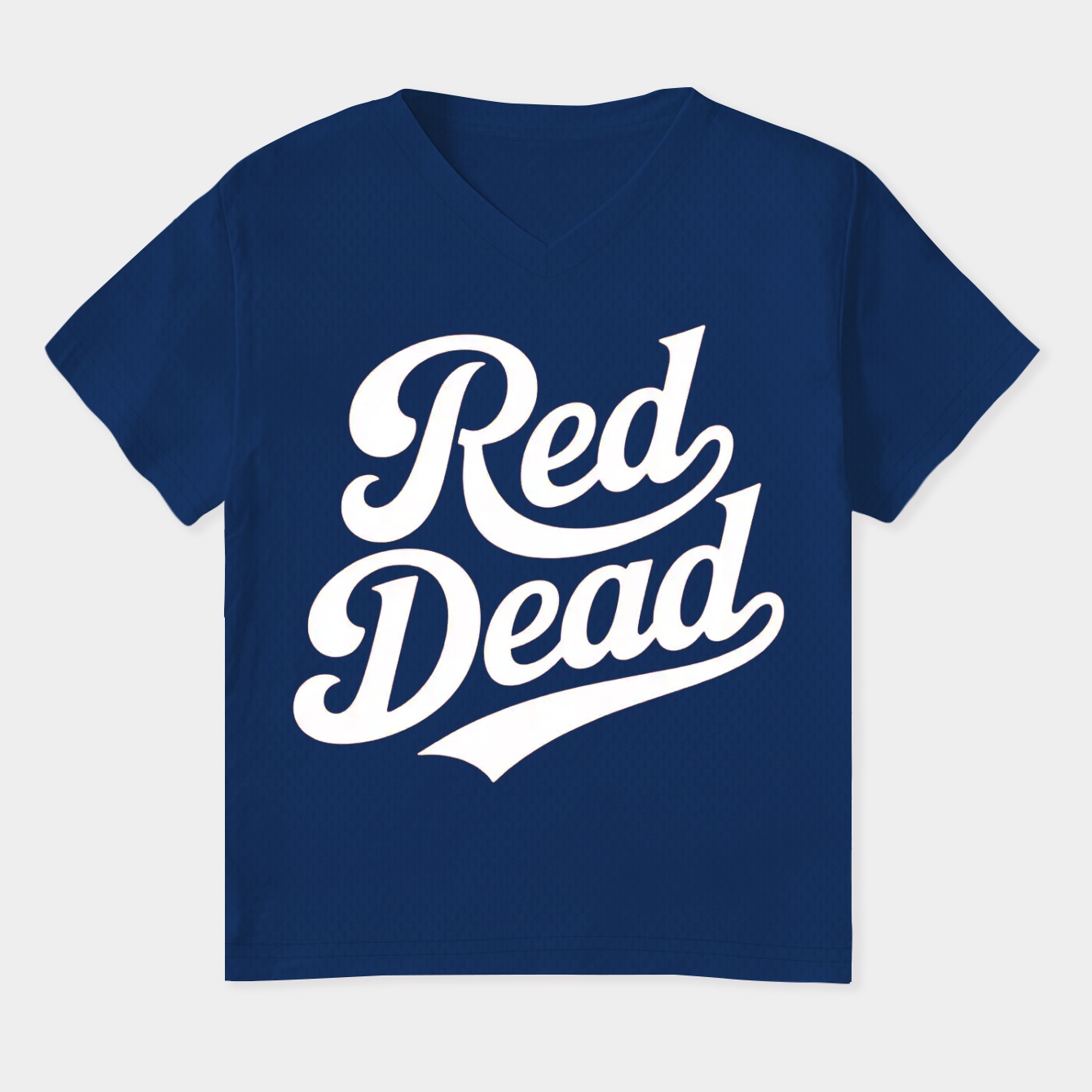 Red Dead Classic Script Women's Plus Size V-Neck T-Shirt