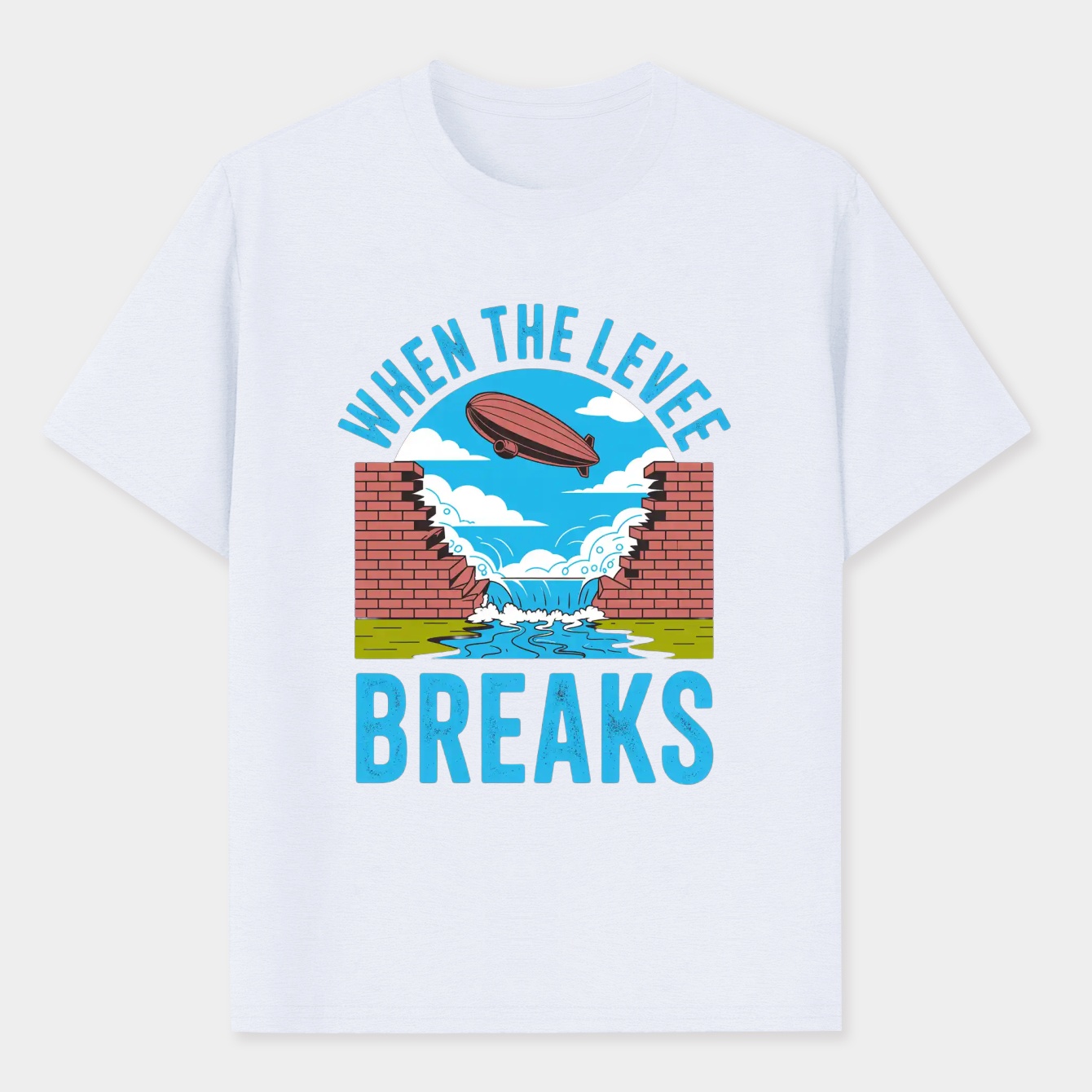 When The Levee Breaks Men's Performance Athletic T-Shirt