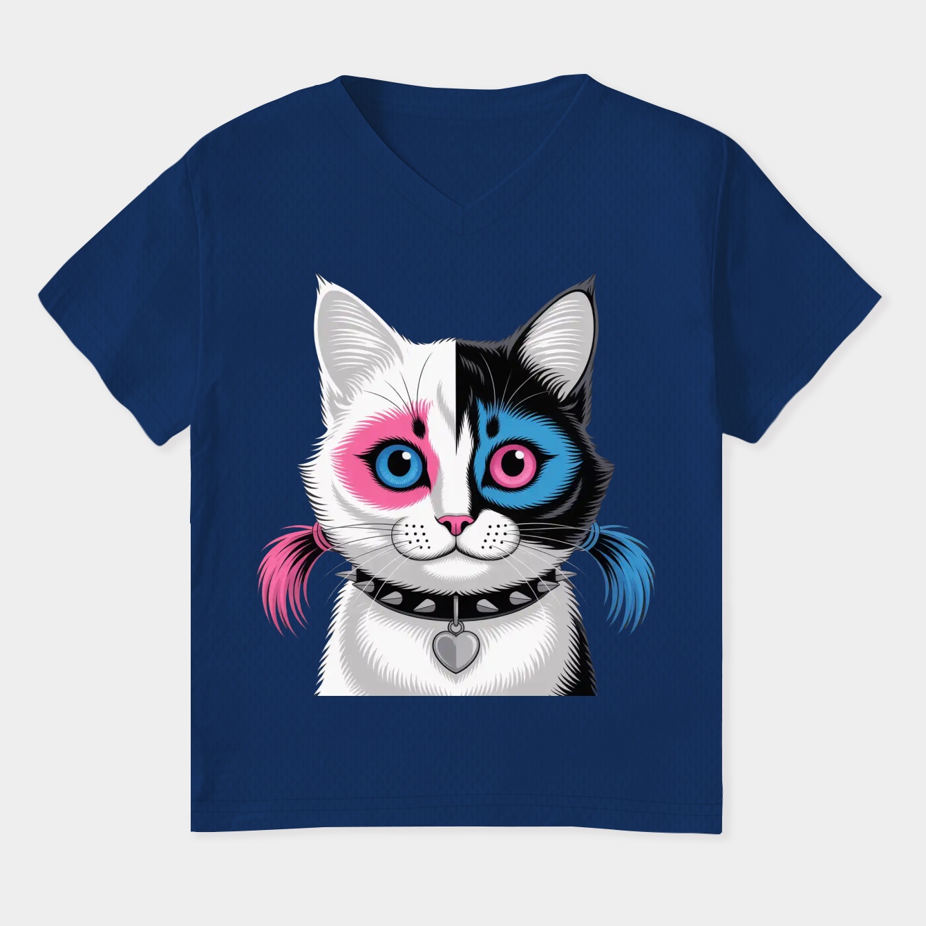 Harley Cat Women's Plus Size V-Neck T-Shirt