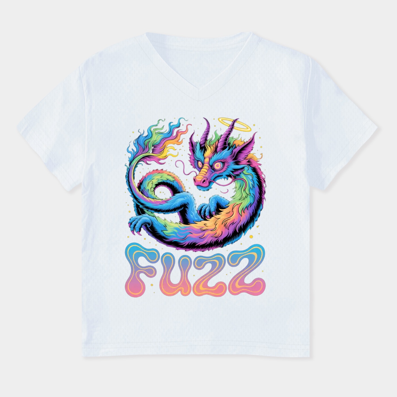 fuzz Classic Women's Plus Size V-Neck T-Shirt