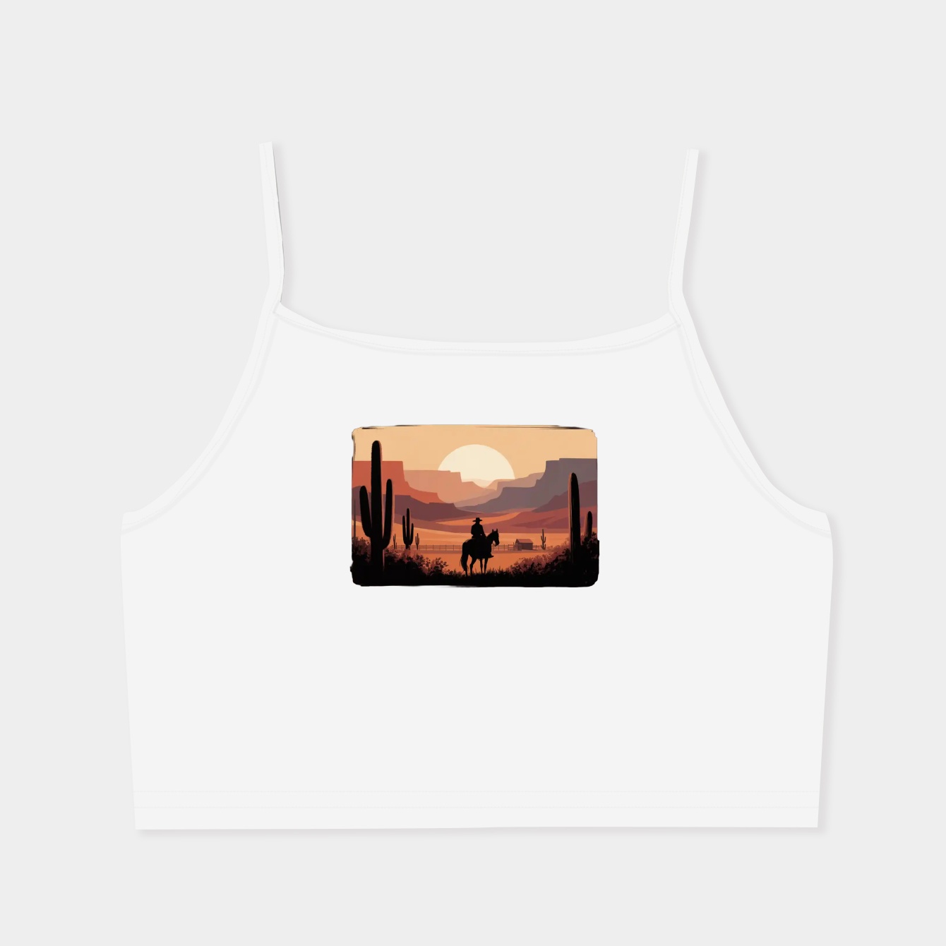 Cowboy Women's  Spaghetti Strap Tank Top