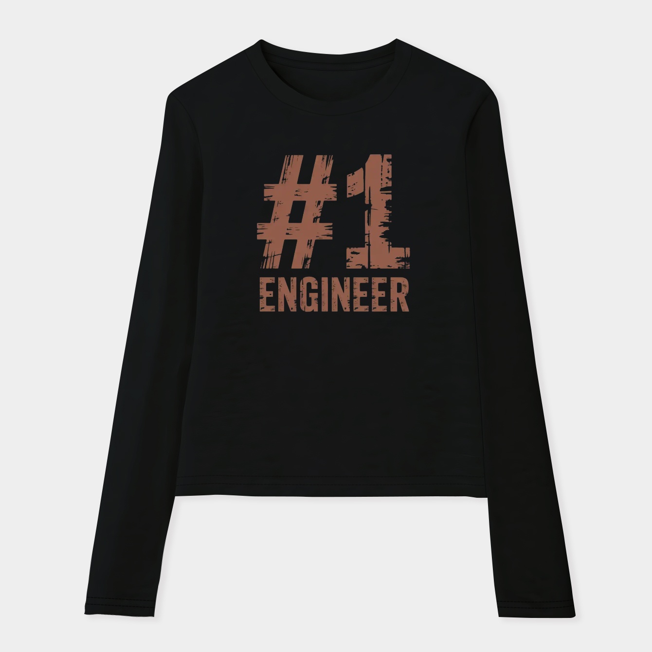 Engineer Mug Design Women's Soft Long Sleeve T-Shirt
