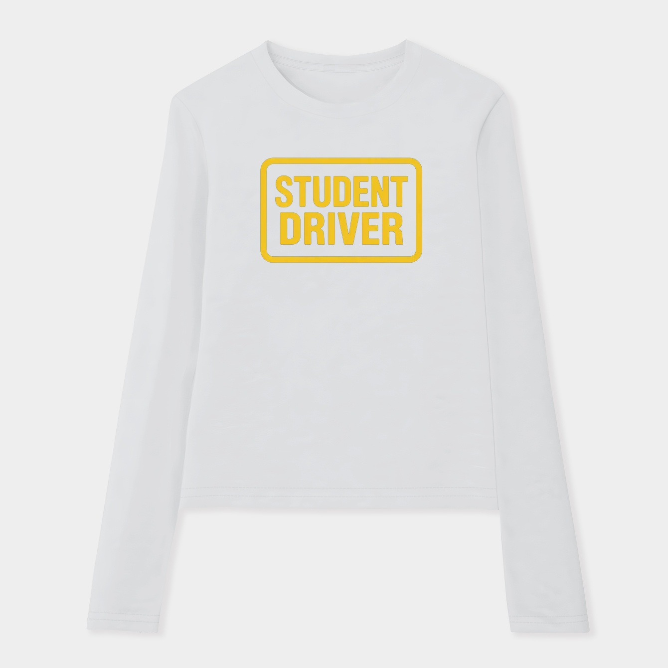 Student driver caution sign Women's Soft Long Sleeve T-Shirt