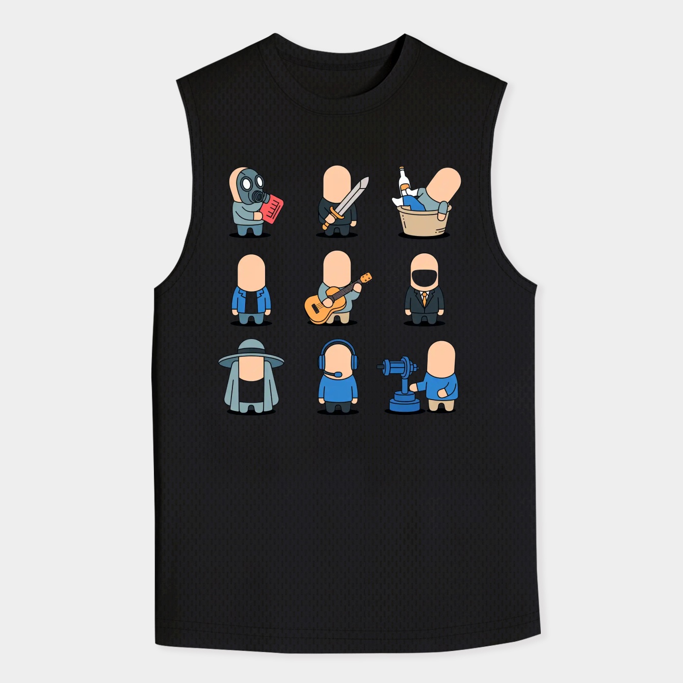 TF2 mercs BLU TEAM Men's Tank Top