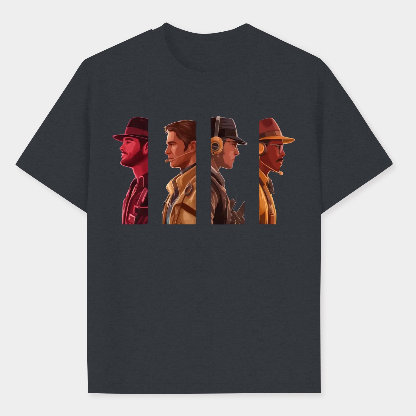 Team Fortress 2 Dramatic Class Silhouettes Men's Performance Athletic T-Shirt