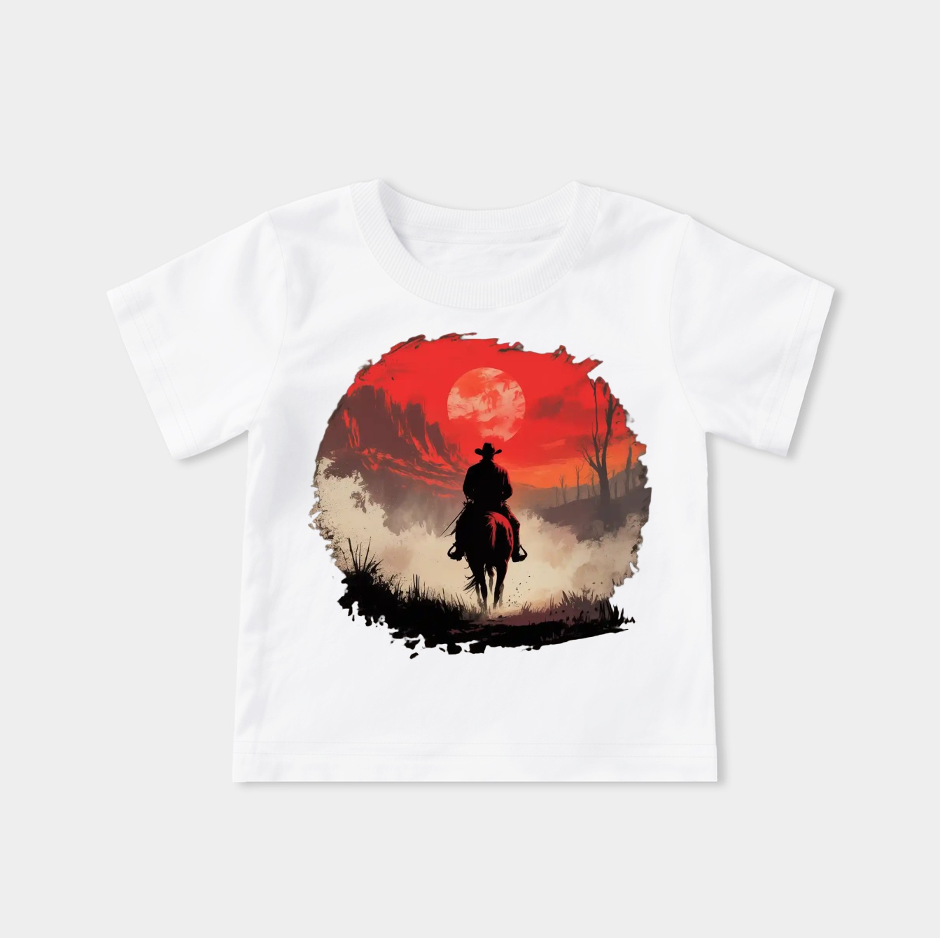 Cowboy (White) Youth Classic T-Shirt