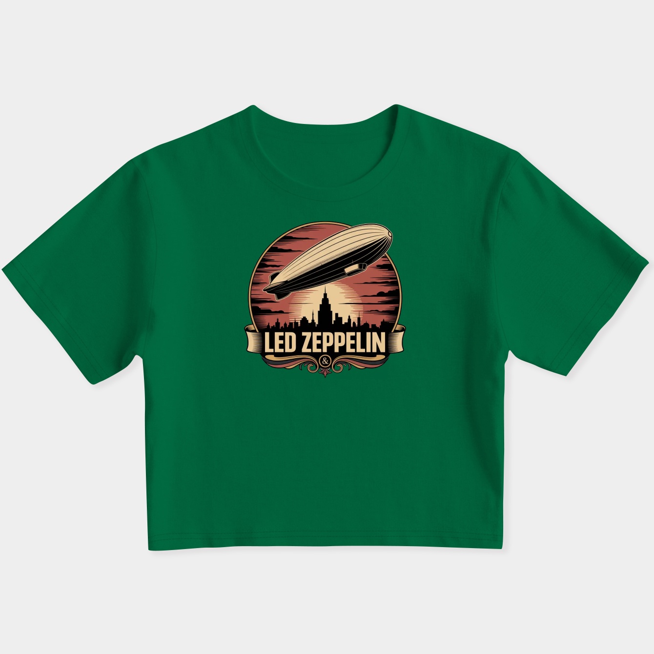 Zep's Timeless Echo Ensemble Women's Slim Fit Baby Tee