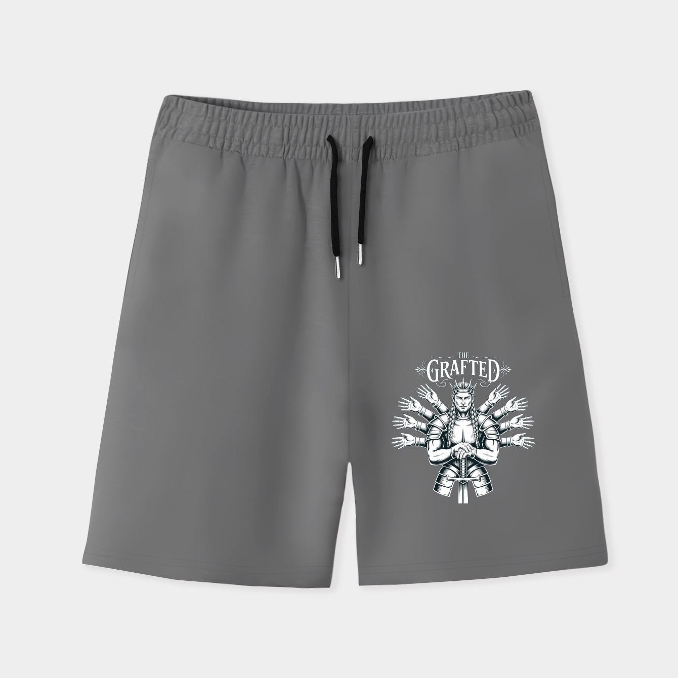 Black The Grafted Men's Quick-Dry Athletic Shorts