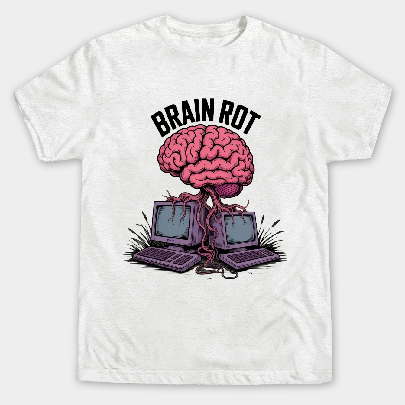 growing brain rot Men's Big & Tall T-shirt