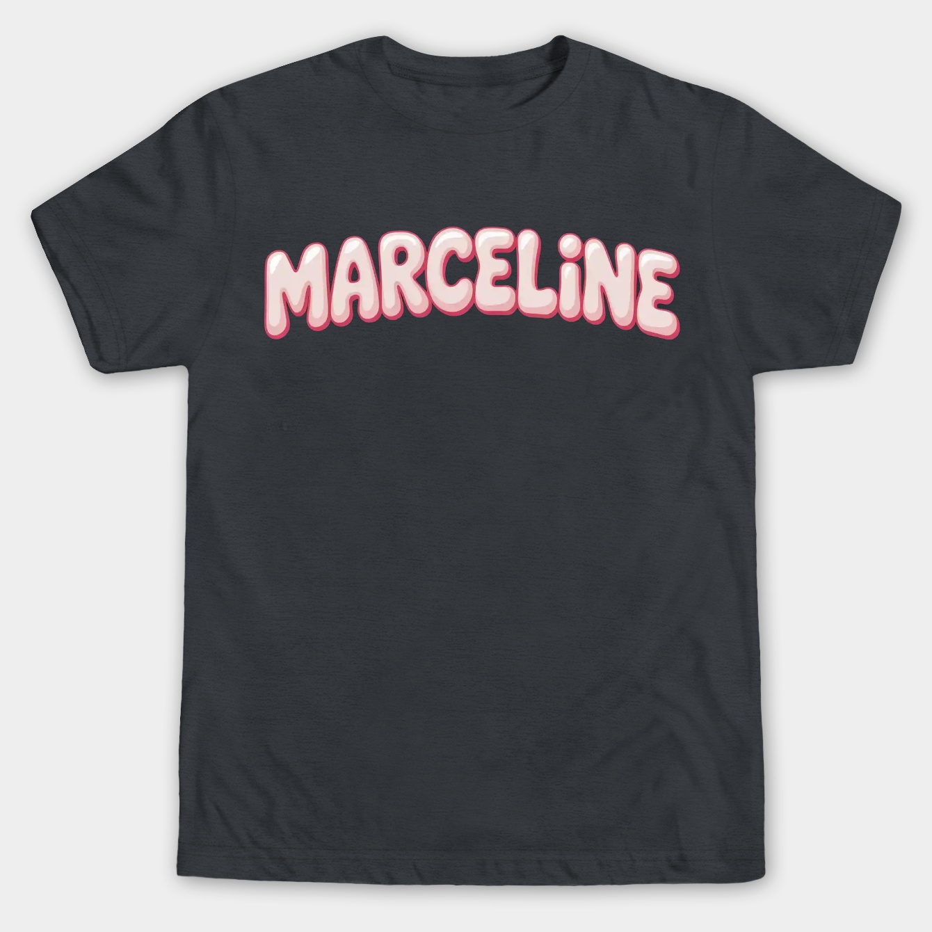 Marceline Name Bubble Letters Men's Big & Tall T-shirt