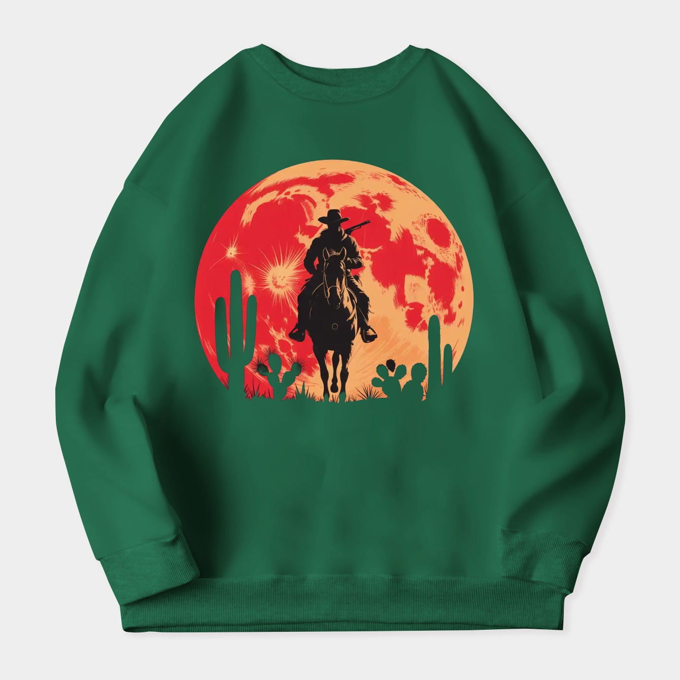 red moon Women's Plus Size Sweatshirt