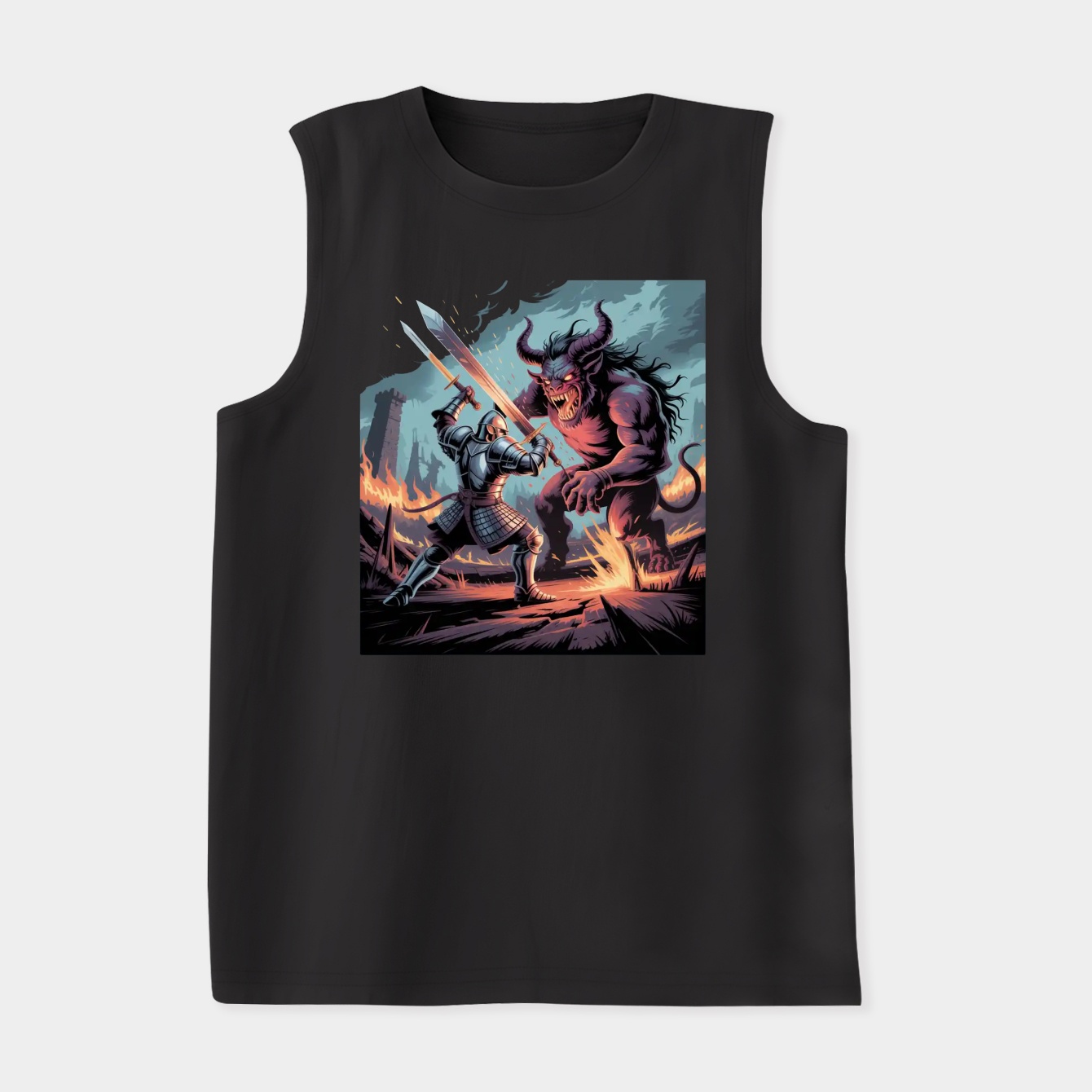 Elden Ring Epic Battle Scene Women's Soft Tank Top