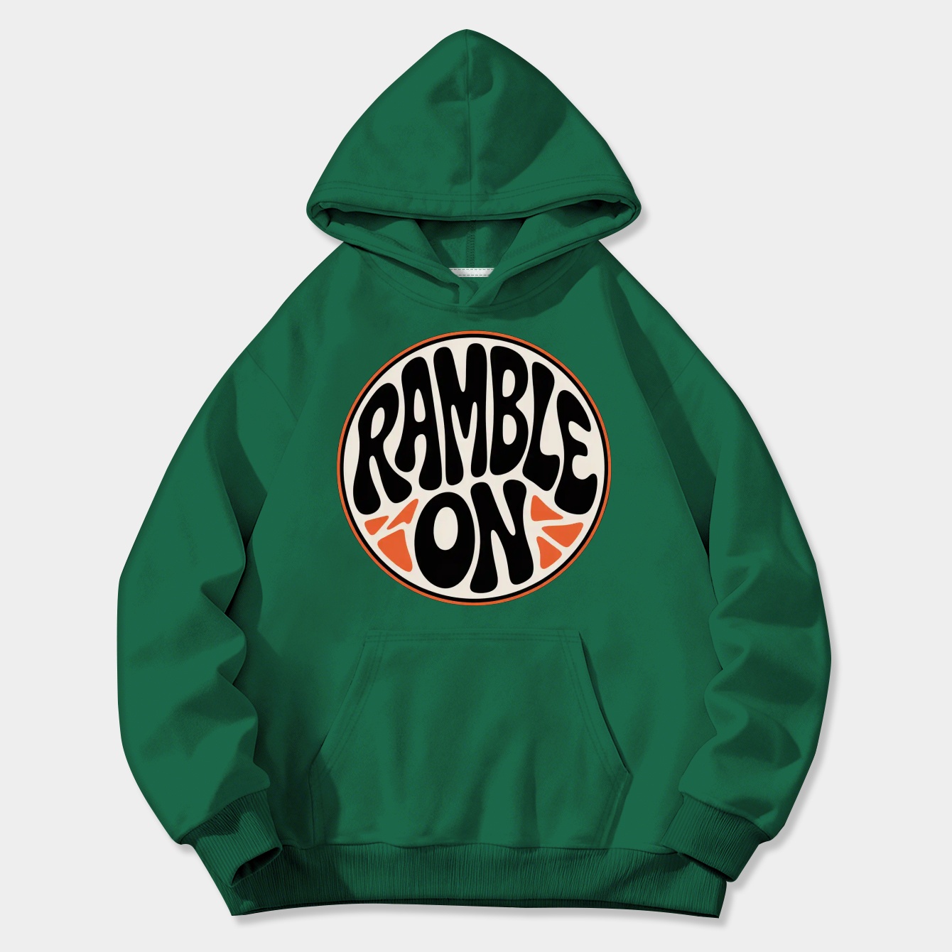 Ramble On Circle Design Women's Plus Size Hoodie