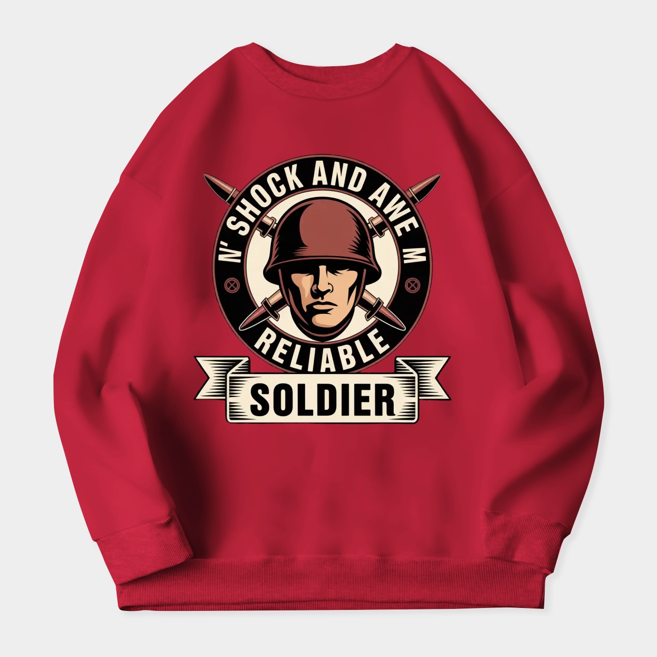 Soldier - Red Team Women's Crewneck Sweatshirt